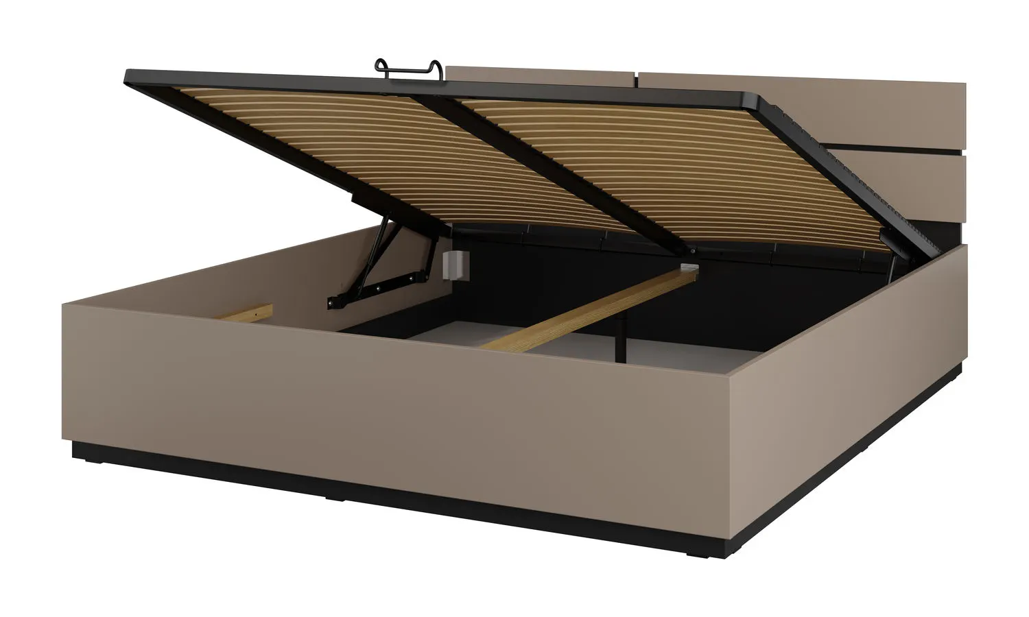 Łóżko z pojemnikiem CROSS S 52 180x200 congo czarny - 24CWMY52