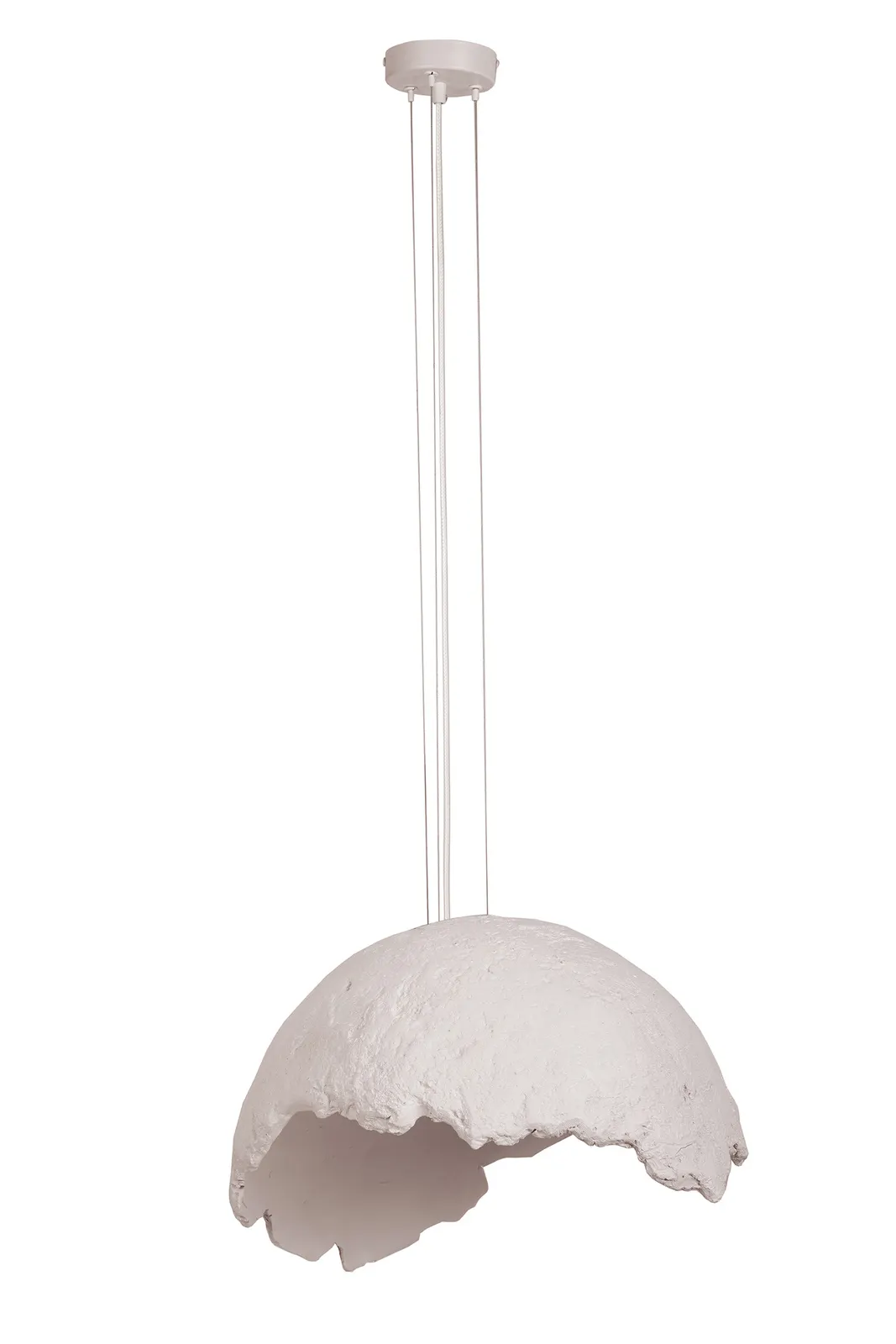 Lampa wisząca PASJA 1 ceramiczny klosz beżowa - SI_41422