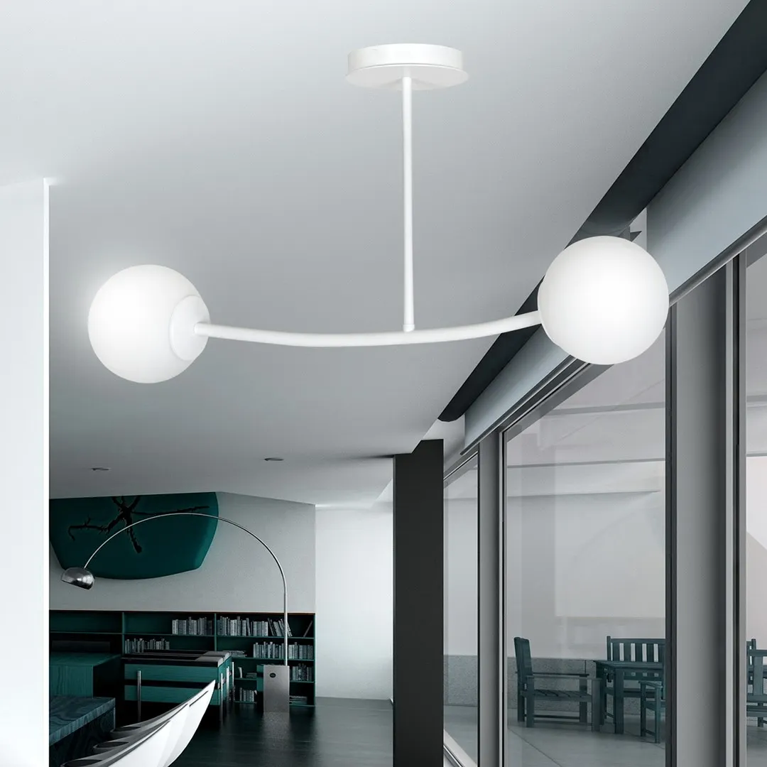 Lampa wisząca HALLDOR 2 biała — zdjęcie 7