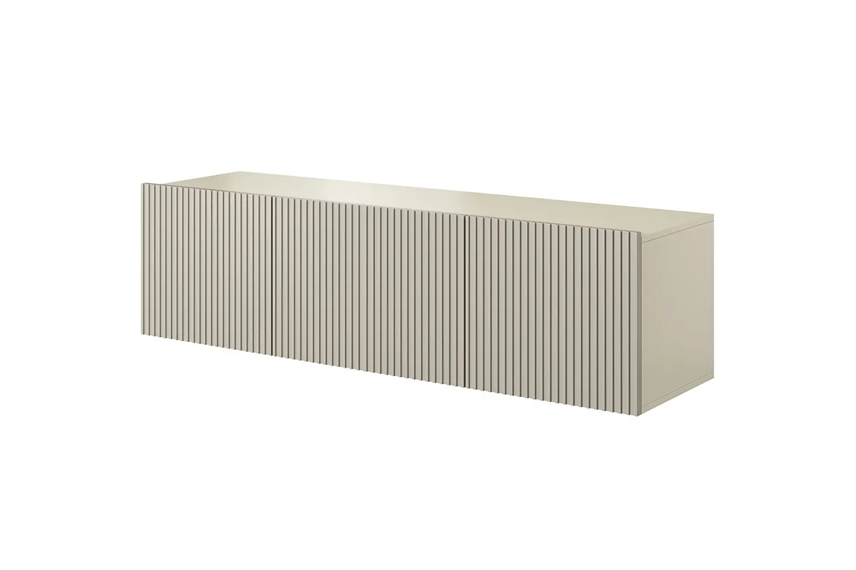 Szafka RTV NICOLE 150 z szufladą - kremowa - wisząca