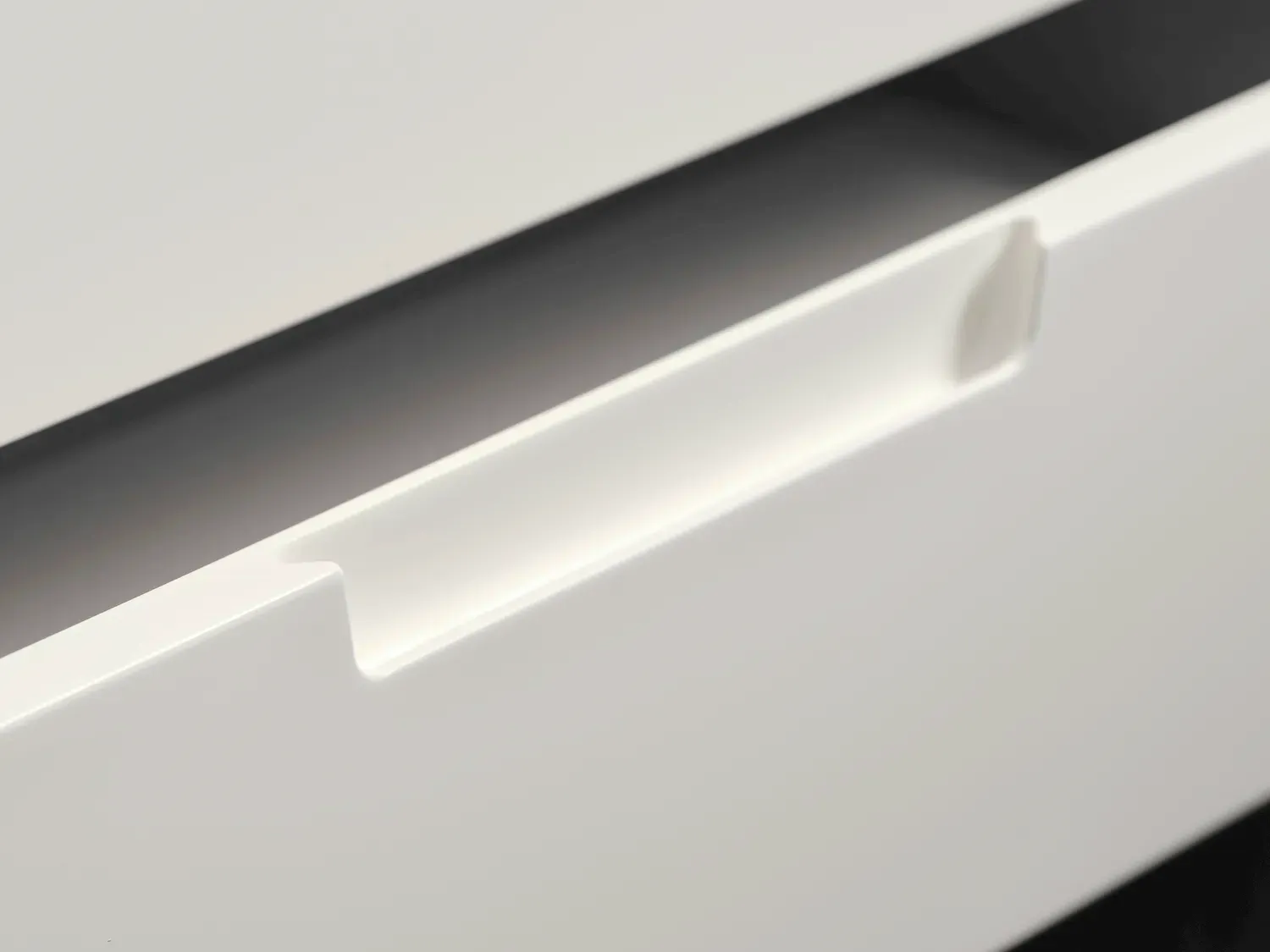 Regał wysoki AMALFI z 2 szufladami - biały, dąb naturalny - UN_36382231