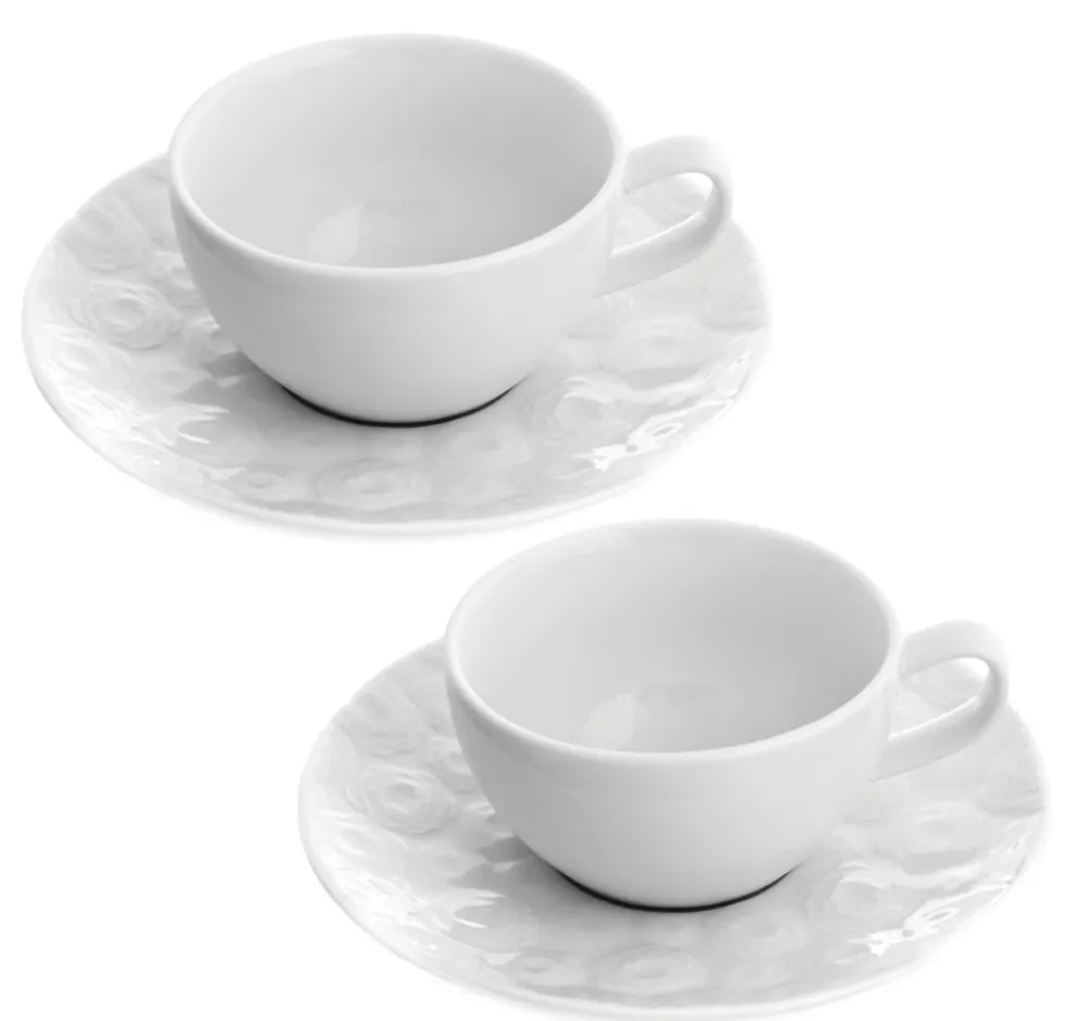 espresso cups, white cup, porcelain, coffee cup, two pieces