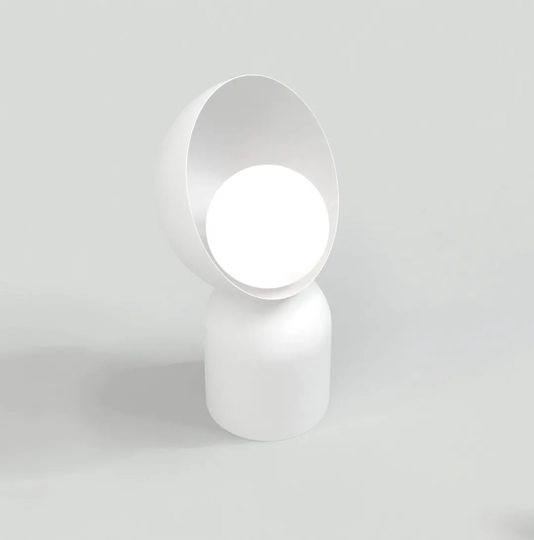 Lampa nocna metalowa BOTO LN1 biała — zdjęcie 3