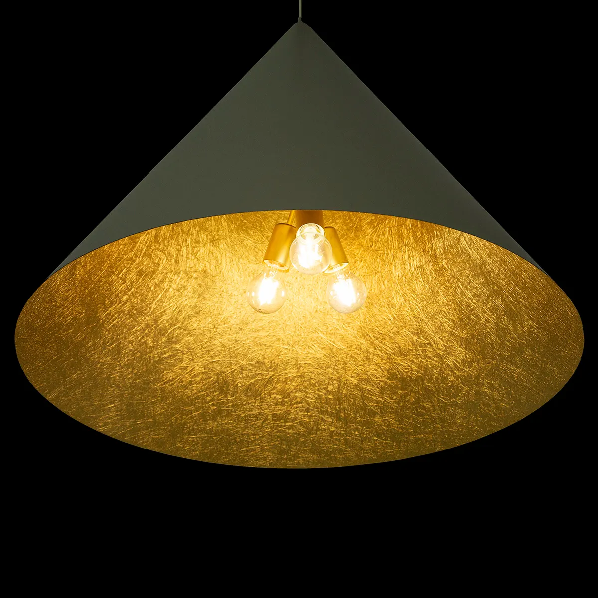 Lampa wisząca VESUVIO L beżowo-czarna - SI_41075