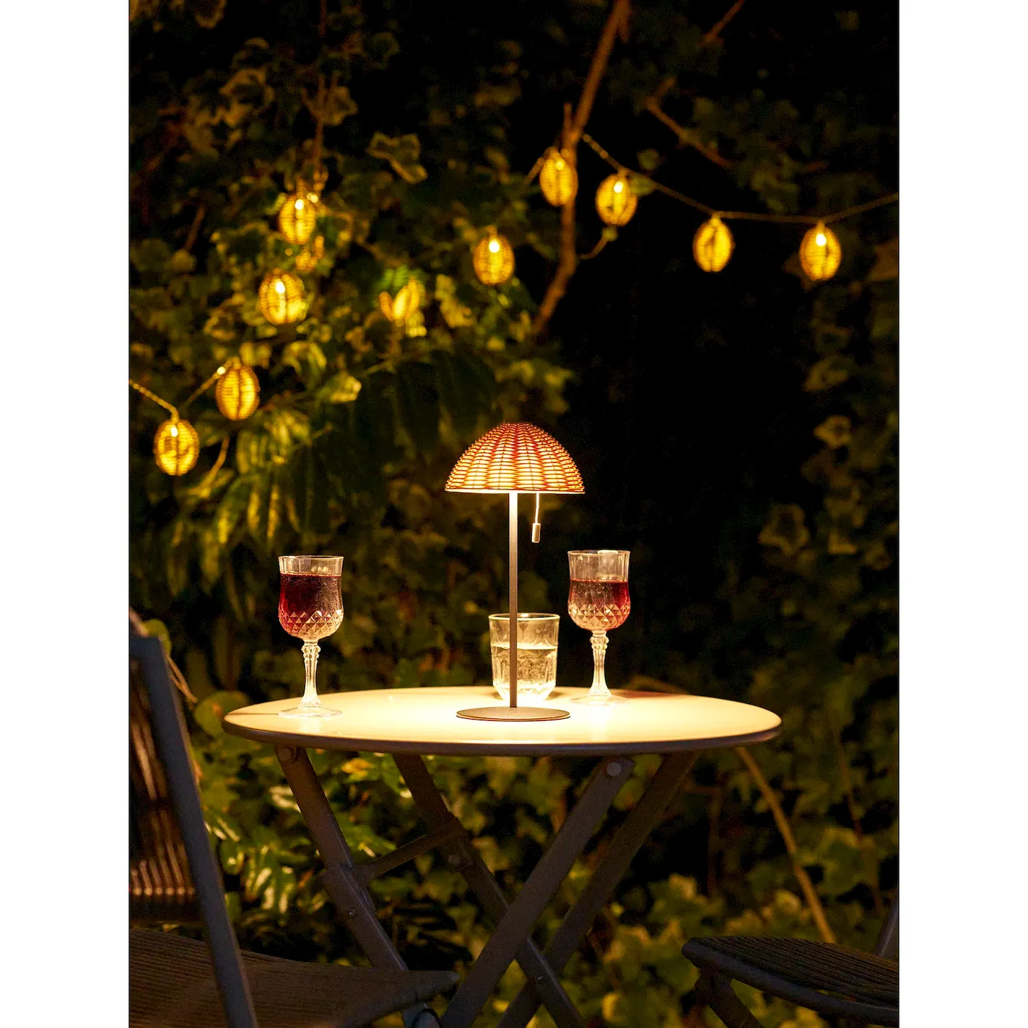 Lampa stołowa WIGAN LED ładowalna 15x32 cm kolor: naturalny czarny — zdjęcie 8