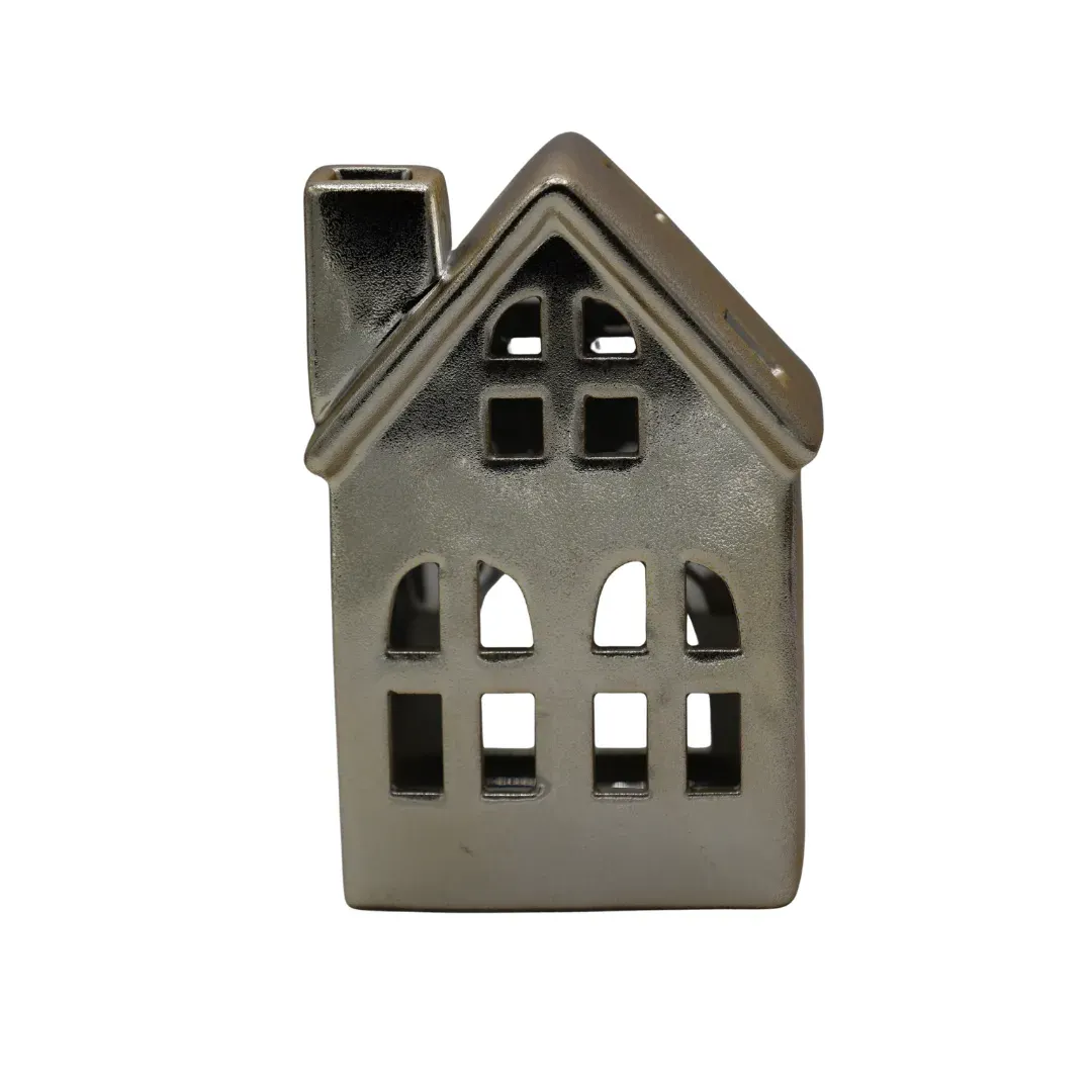 DOMEK ceramiczny SUGAR GOLD na T-light duży złoty DOMEK ceramiczny SUGAR GOLD na T-light duży złoty