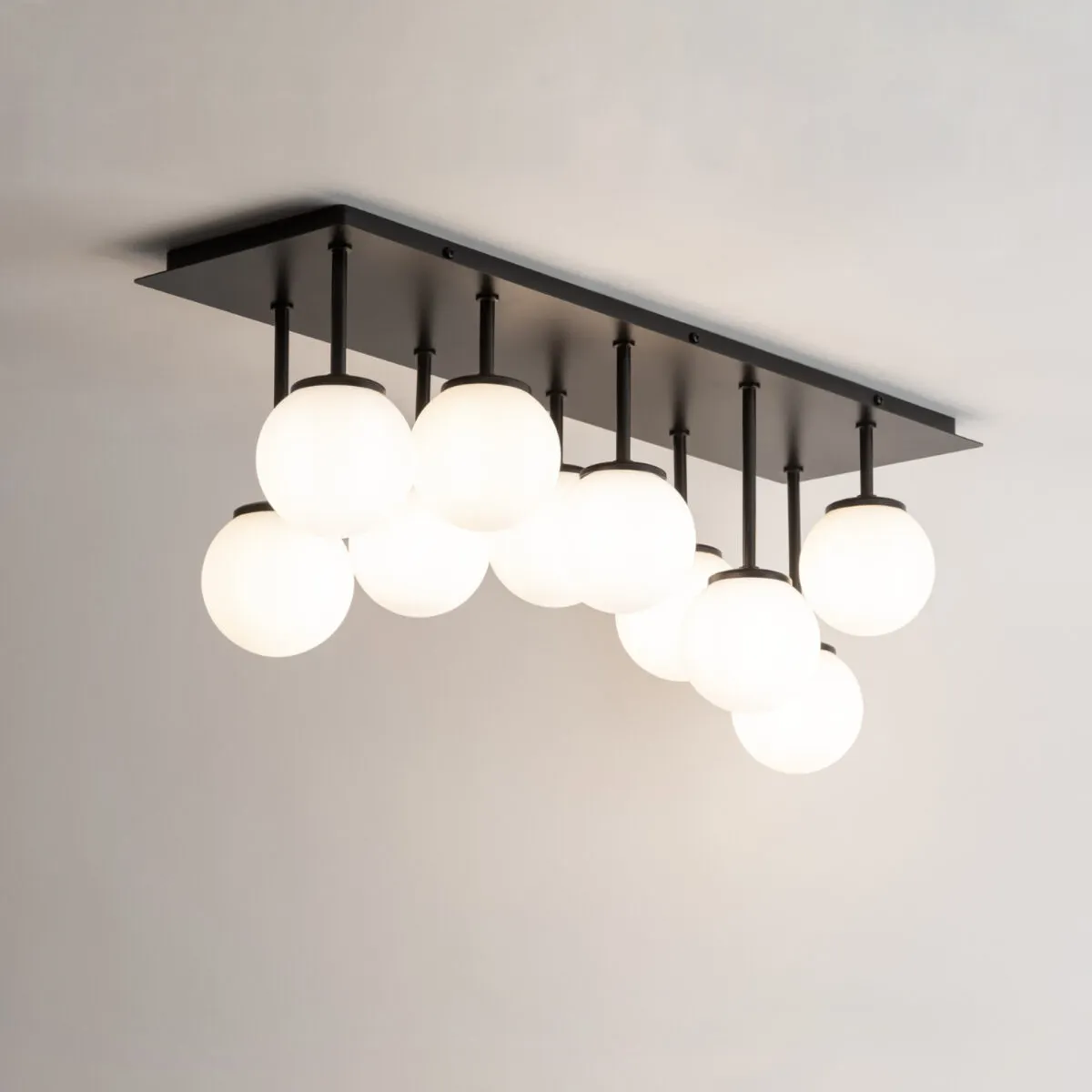 Lampa sufitowa TULIA 10 biało-czarna - SI_33493