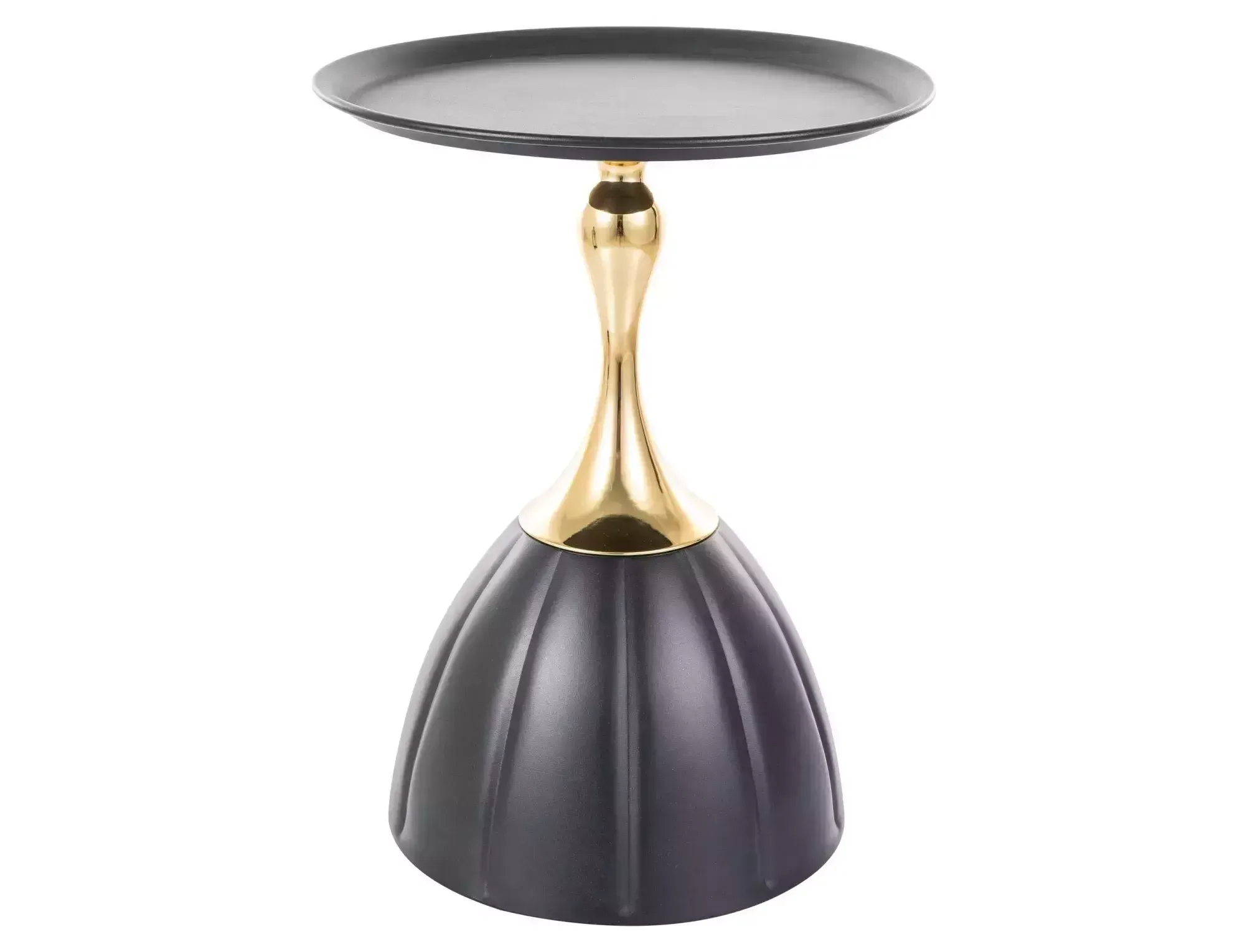 Ława PIANA okrągła 38 cm czarno-złota