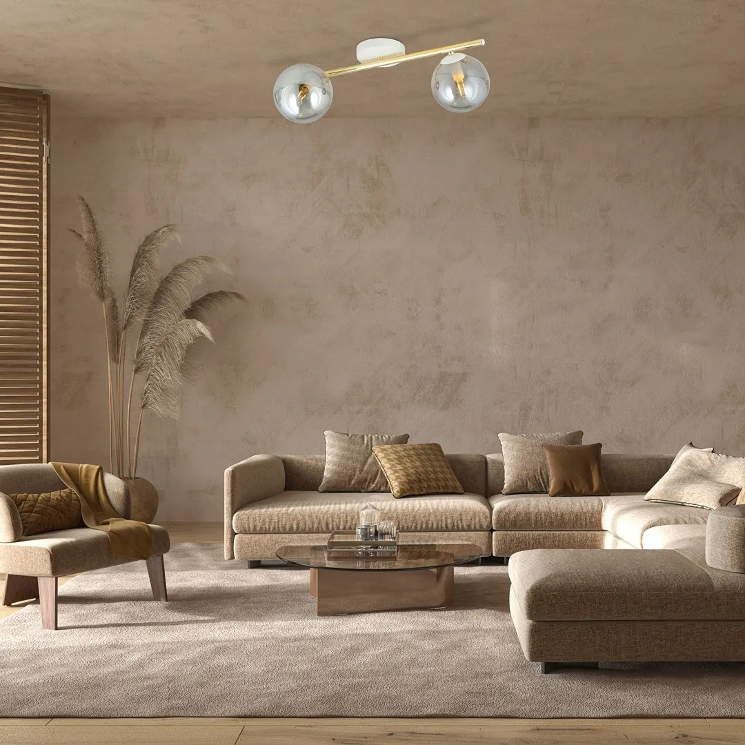 Lampa sufitowa SPLENDI Biały,Złoty 1247/2 - 1247/2