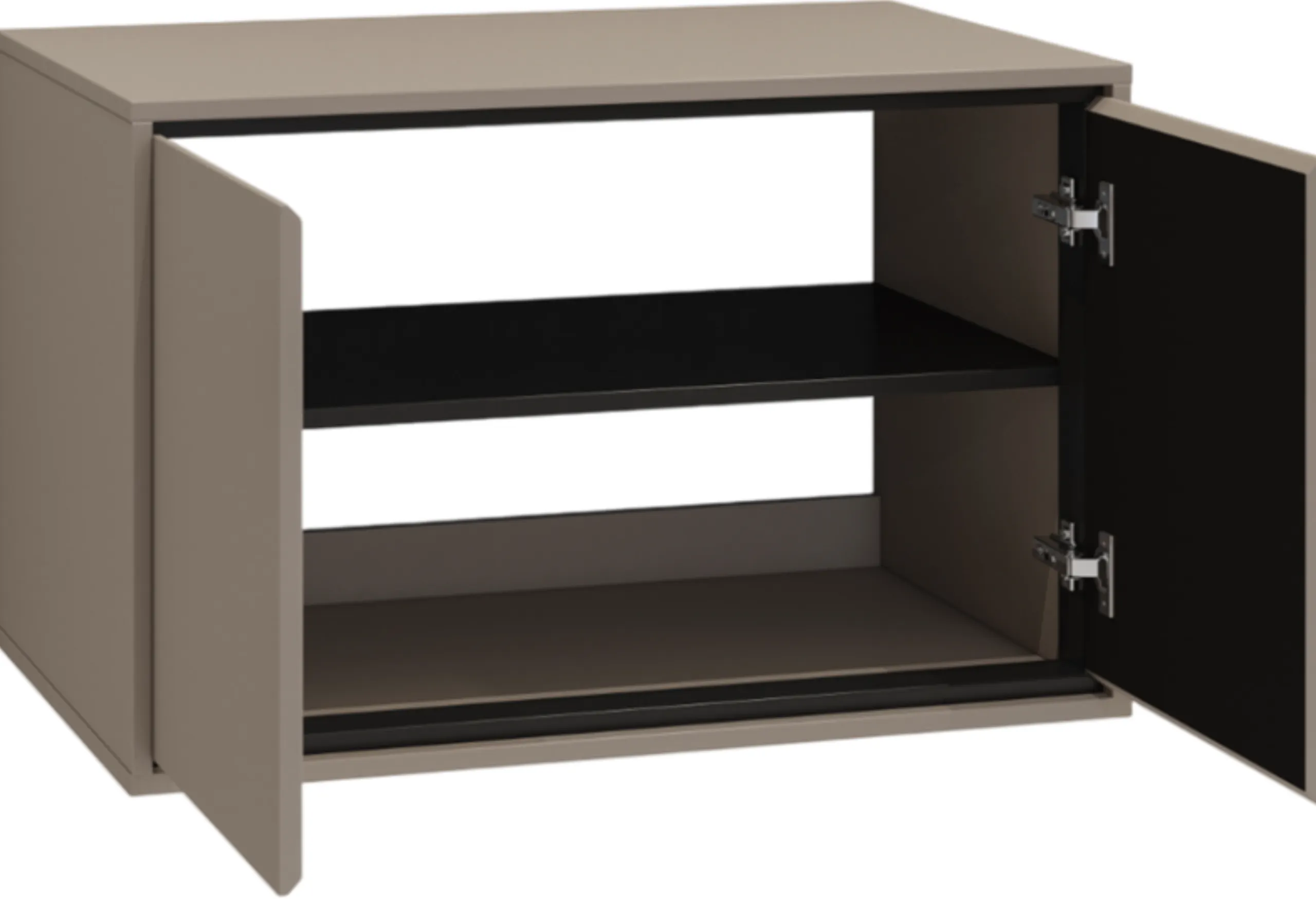 Szafka pod umywalkę IRVINE 2-drzwiowa 80cm - congo, czarny - 30CWNP58