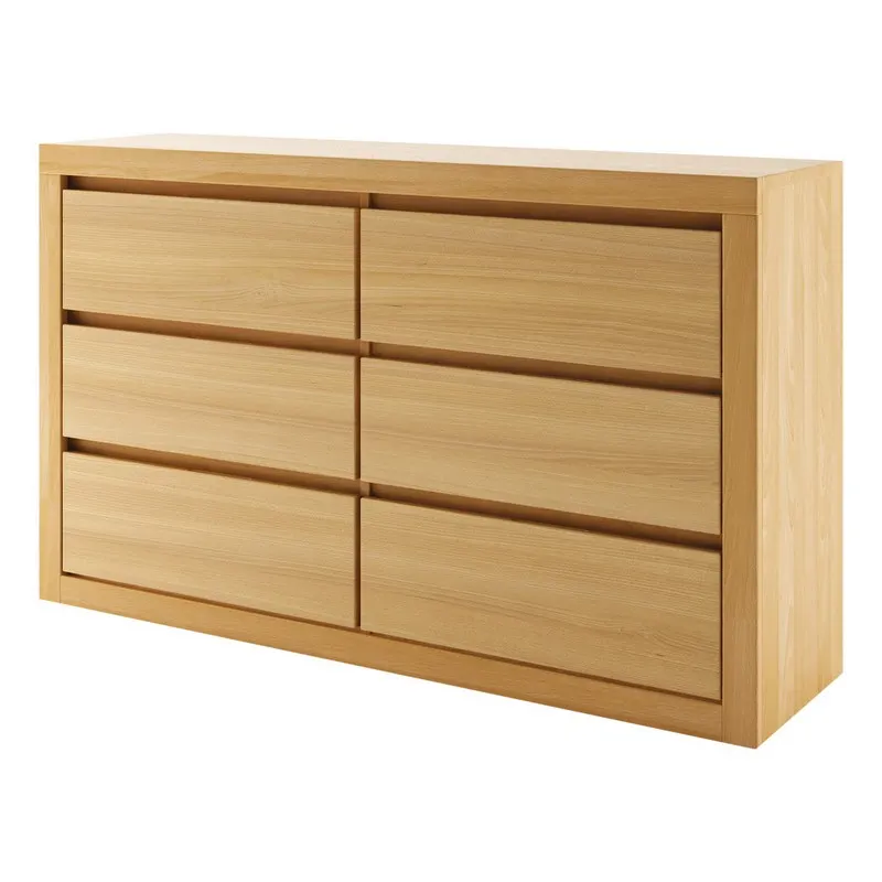 Komoda dębowa KD312 Naturalny DREWMAX