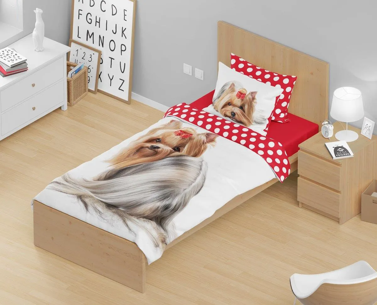 Pościel dla dzieci komplet BEST FRIENDS 008 bawełna 100% 160X200+70X80 wielokolorowy - FARO_16320