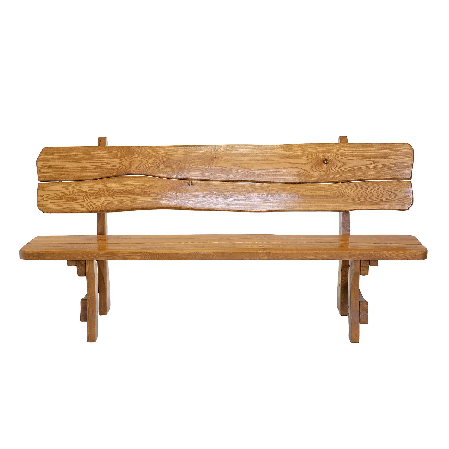 Ława ogrodowa drewniana ERYK 160 cm olcha kolor dąb powłoka ochronna - DR_MO217_LAWA_S160