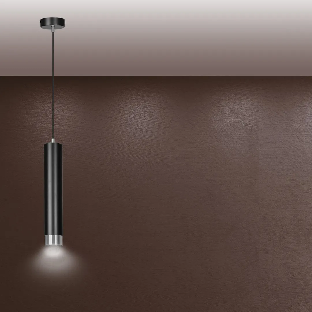Lampa wisząca KIBO 1 czarny chrom — zdjęcie 7