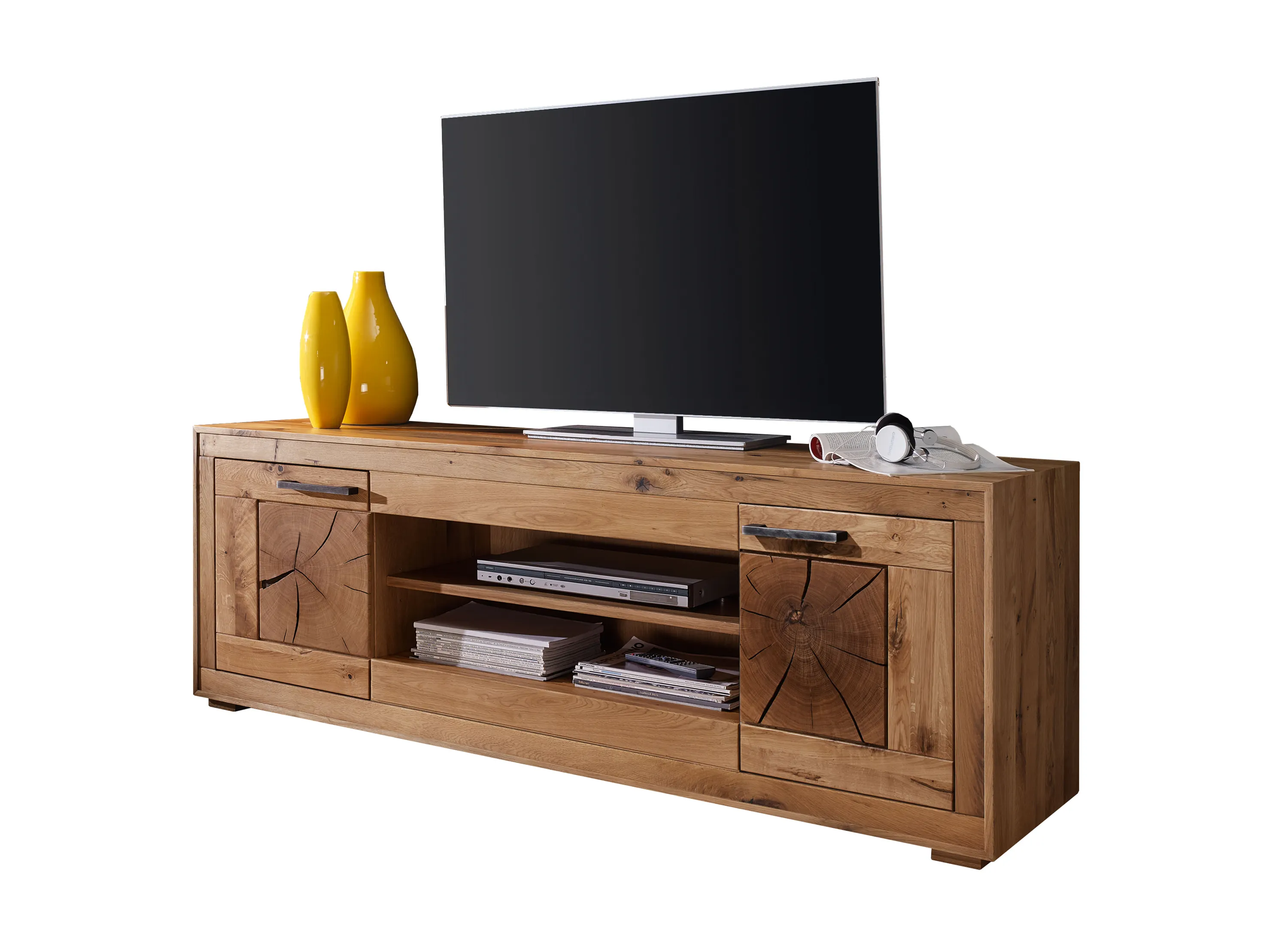 Szafka RTV IV Cornflower dębowa 2-drzwiowa 200cm Szafka RTV IV Cornflower dębowa 2-drzwiowa 200cm