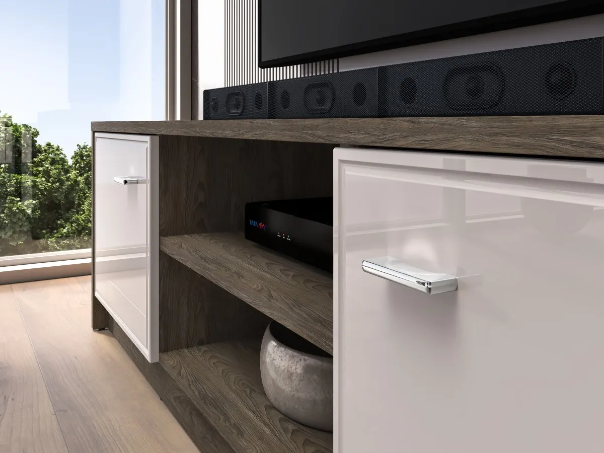 Szafka RTV 2-drzwiowa AVANTE 160 cm kaszmir dąb Windmill - 1AVAN06-001