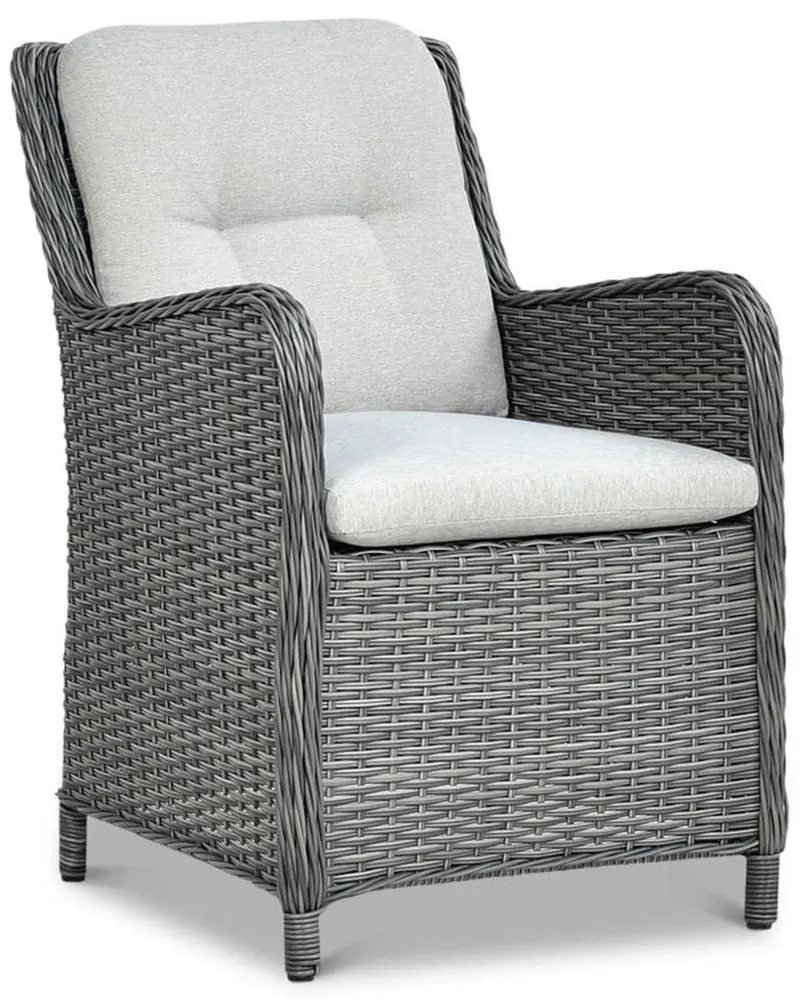 Narożnik ogrodowy modułowy MARYLAND DINING ze stołem technorattan ciemnoszary - FG002665