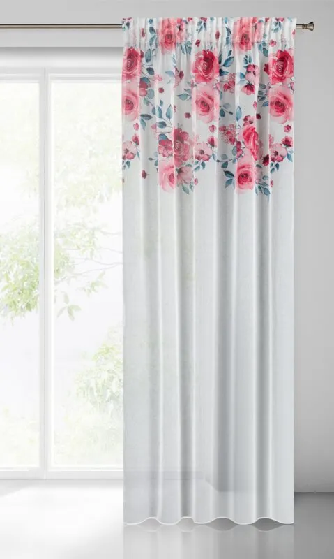 ZASŁONA GOTOWA EDEN NA TAŚMIE 140X270 CM BIAŁY - EU_418952