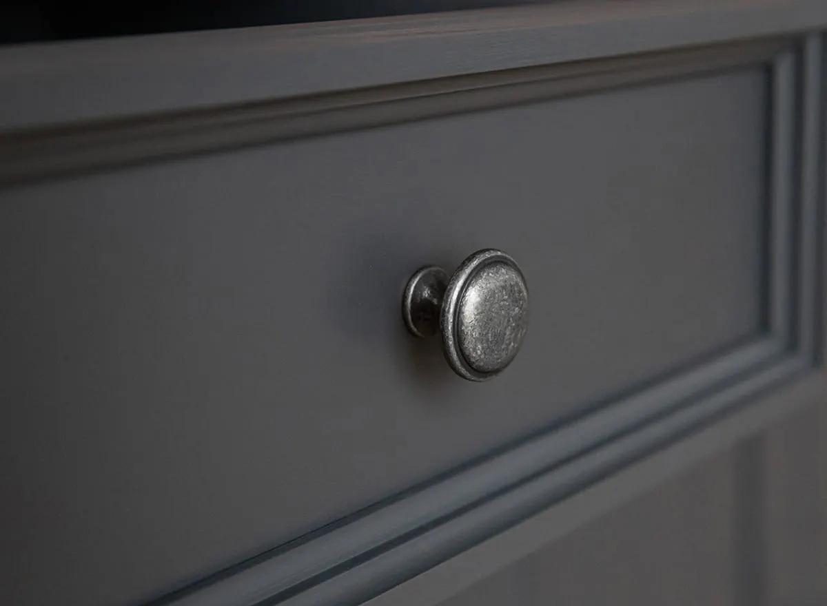 Komoda z 5 szufladami BELLUNO ELEGANTE grafit, naturalna sosna - PL005G/P