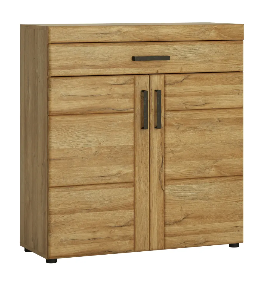 Szafka na buty 2-drzwiowa z 1 szufladą CORTINA CNAG02 Dąb Grandson
