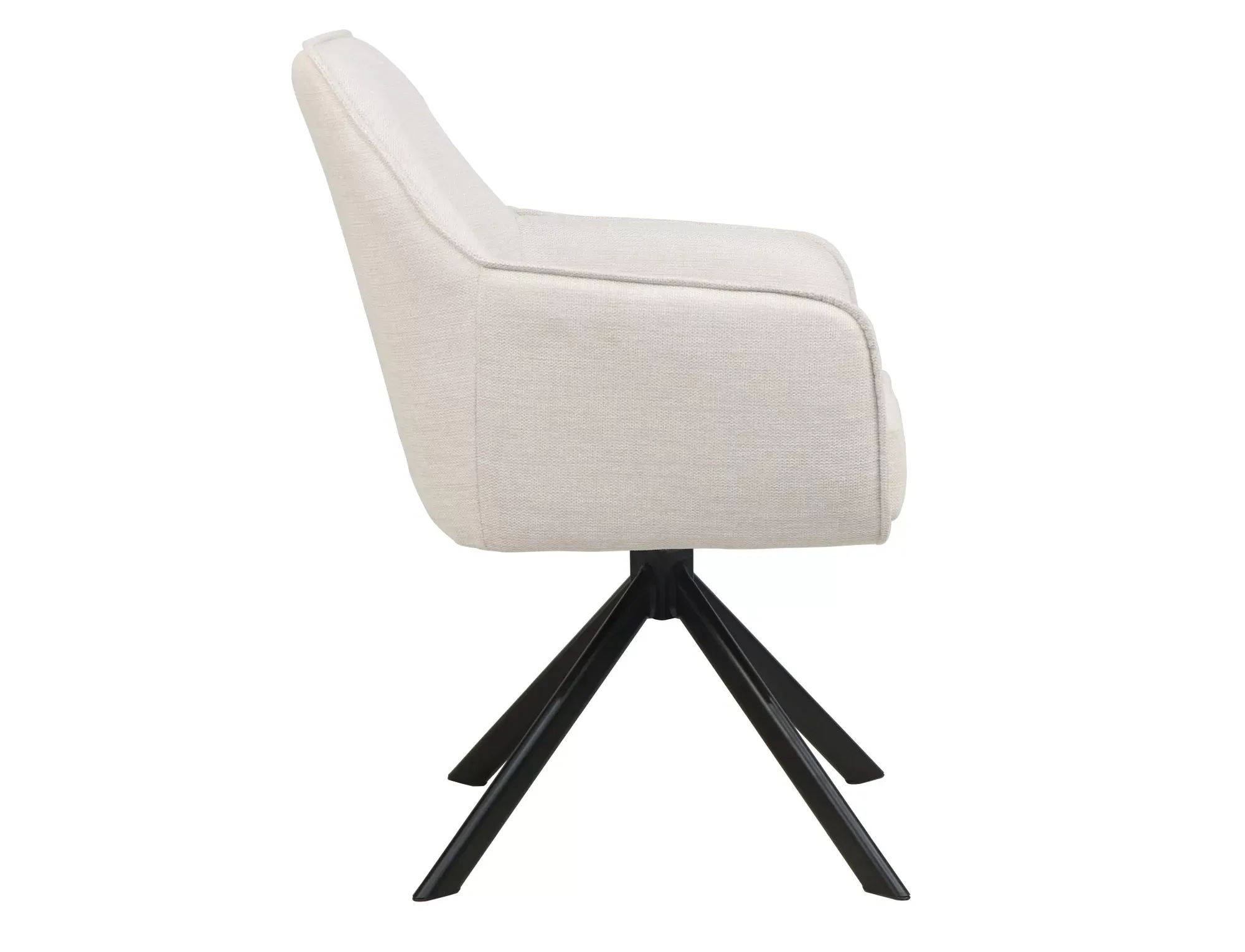 Krzesło obrotowe NOTTI BREGO 22 jasnobeżowy czarny stelaż - NOTTIBRCJBE22