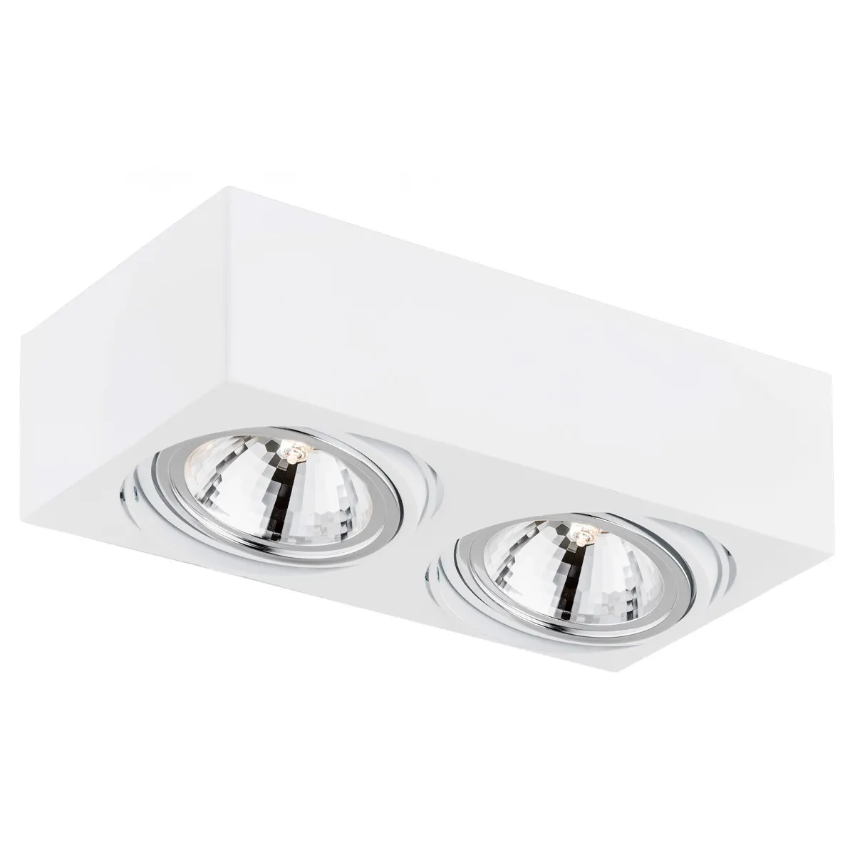 Plafon RODOS metalowy biały prostokątny regulowany 30x15cm Plafon RODOS metalowy biały prostokątny regulowany 30x15cm