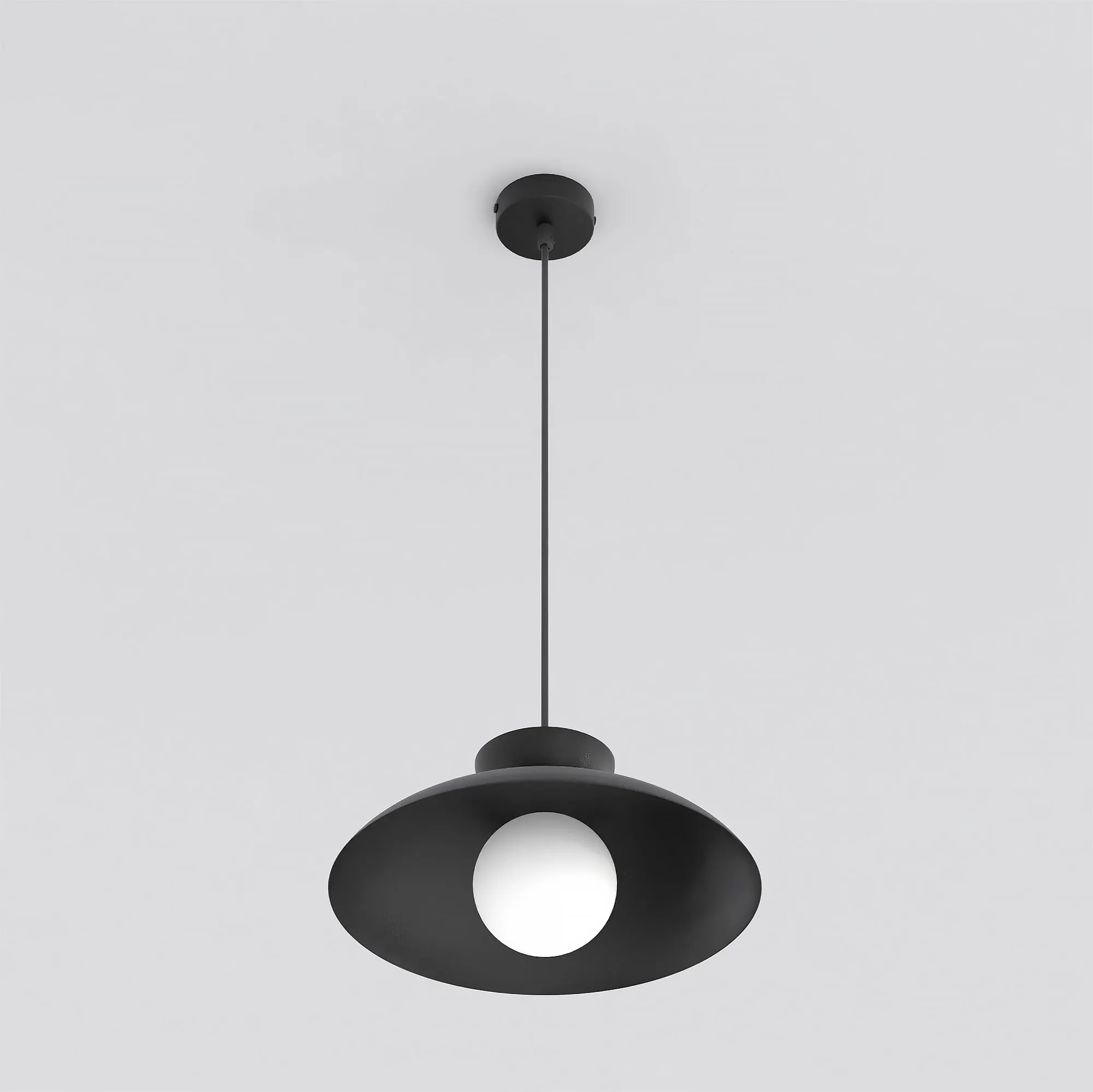Lampa wisząca MULAN 1 BLACK czarna - 1621/1