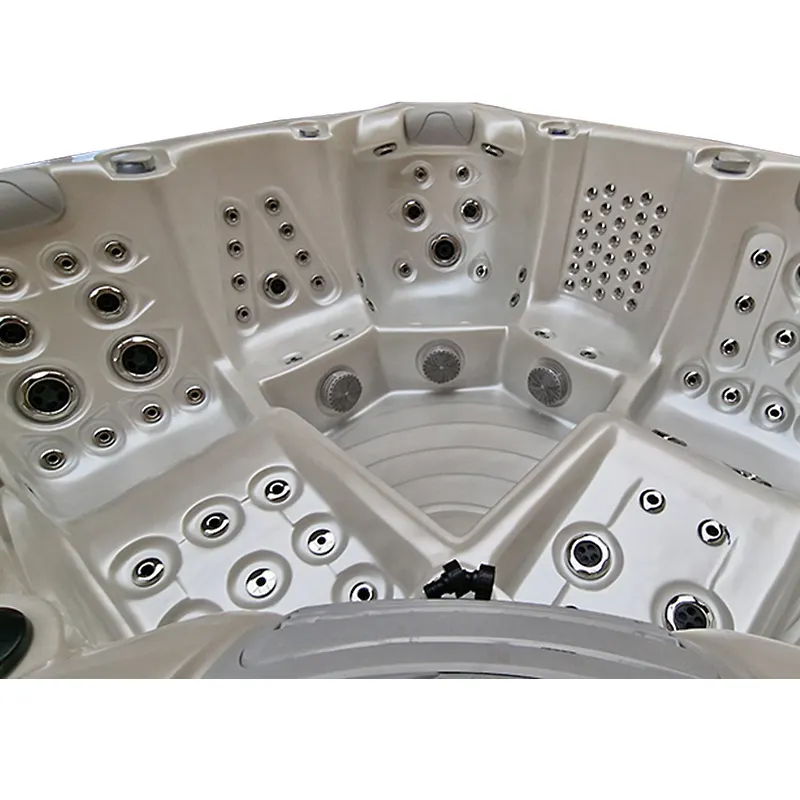 Jacuzzi ogrodowe 5-os. z hydromasażem SPA-561 210x210 cm biały/antracyt - HS_SPA561-2700