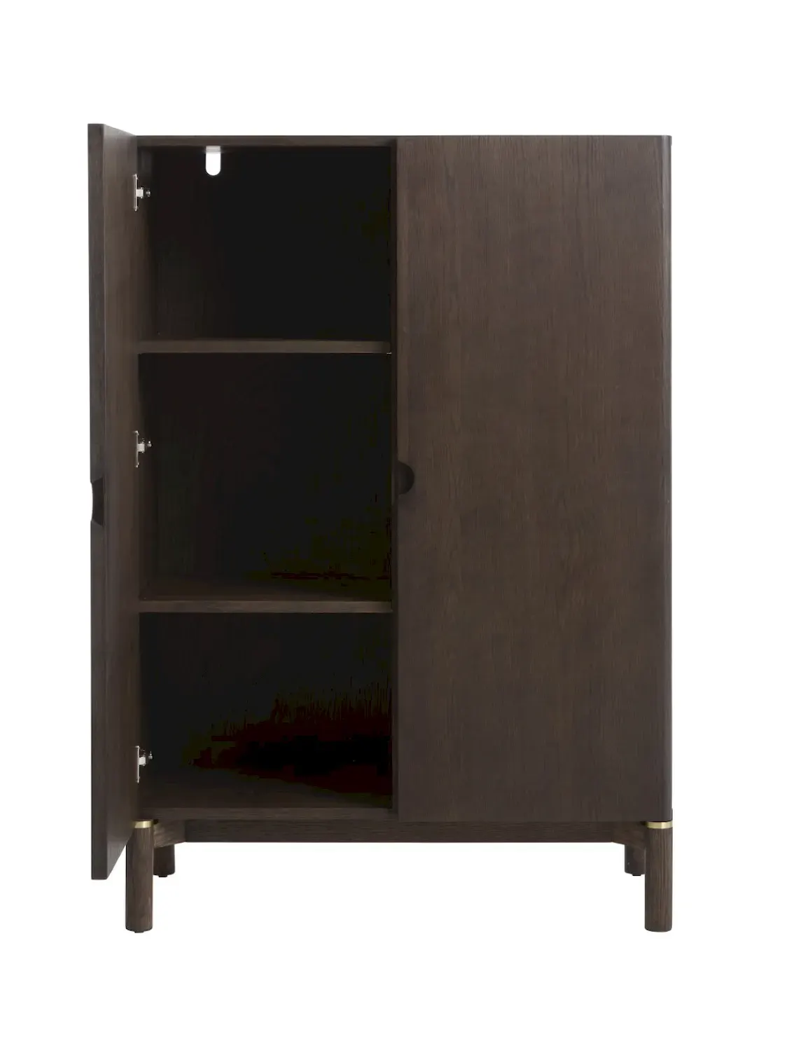 Komoda wysoka ARUN 2-drzwiowa -ciemny dąb - UN_50194710