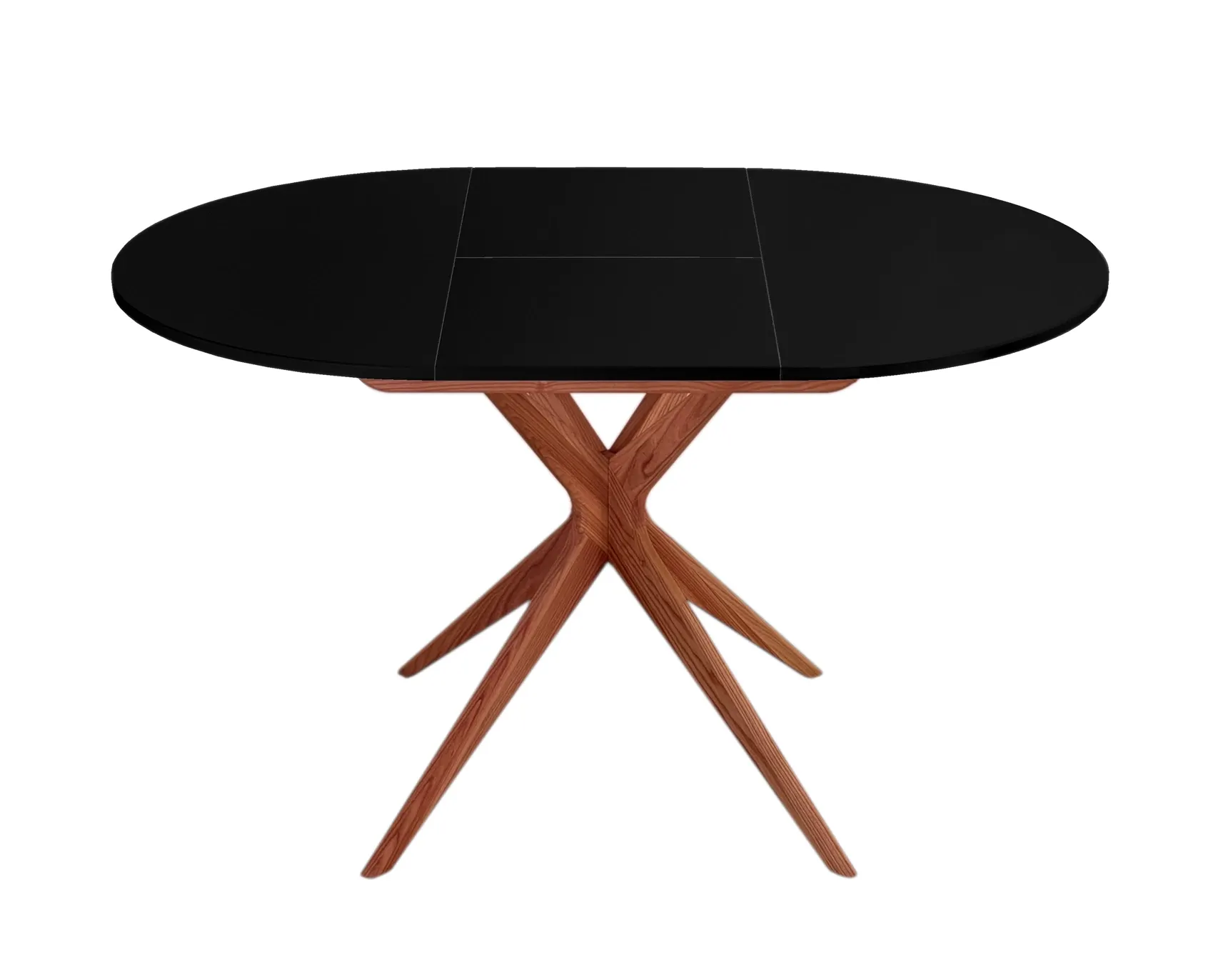 Rozsuwany okrągły stół JUBI 90cm dąb czarny Rozsuwany okrągły stół JUBI 90cm dąb czarny