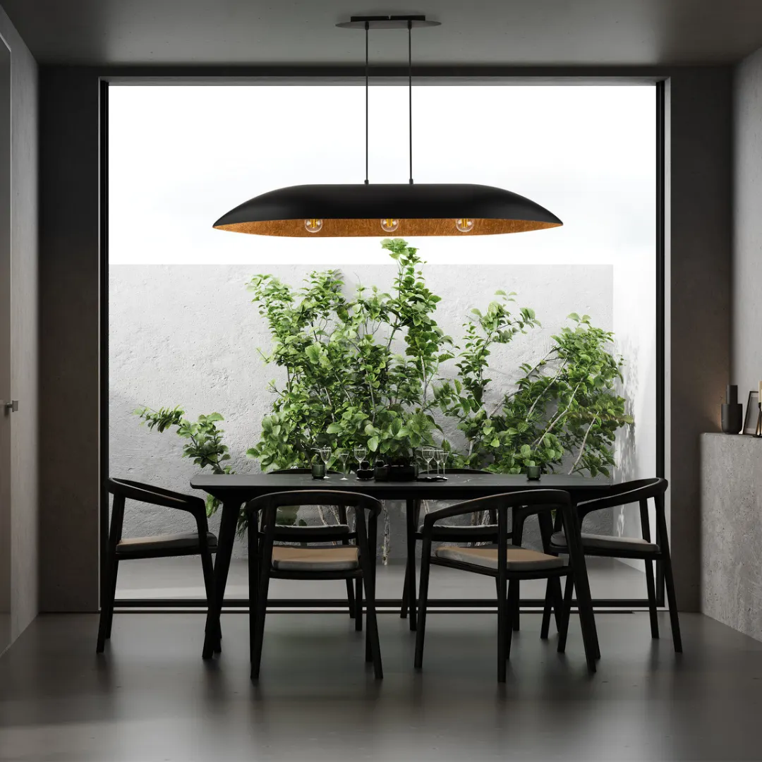 Lampa wisząca GONDOLA L czarno-miedziana - SI_40634