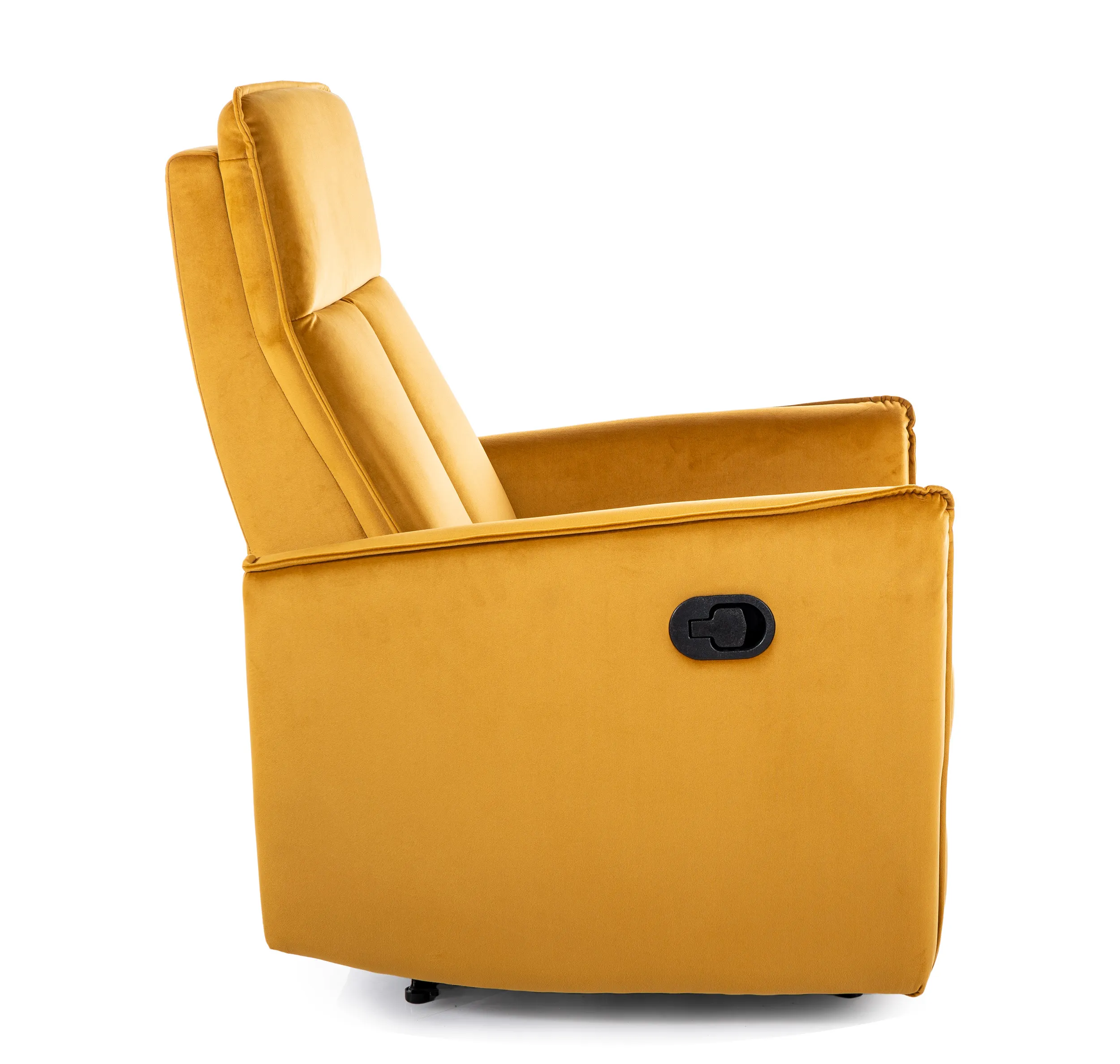 Fotel rozkładany NIKOS VELVET aksamitny curry - NIKOSVCU