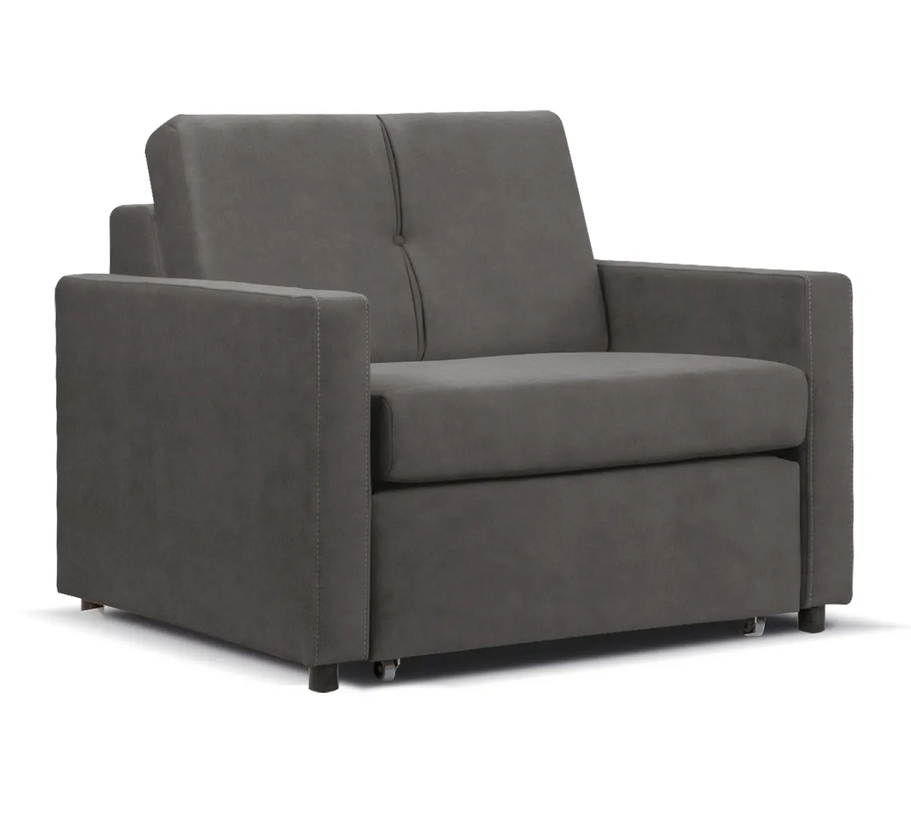 Fotel rozkładany PUNTO z funcją spania, Monolith 92 c. szary Fotel rozkładany PUNTO z funcją spania, Monolith 92 c. szary