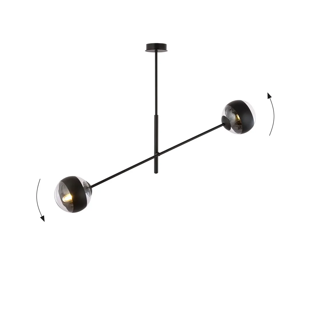 Lampa wisząca LINEAR Czarny 1168/2 - 1168/2
