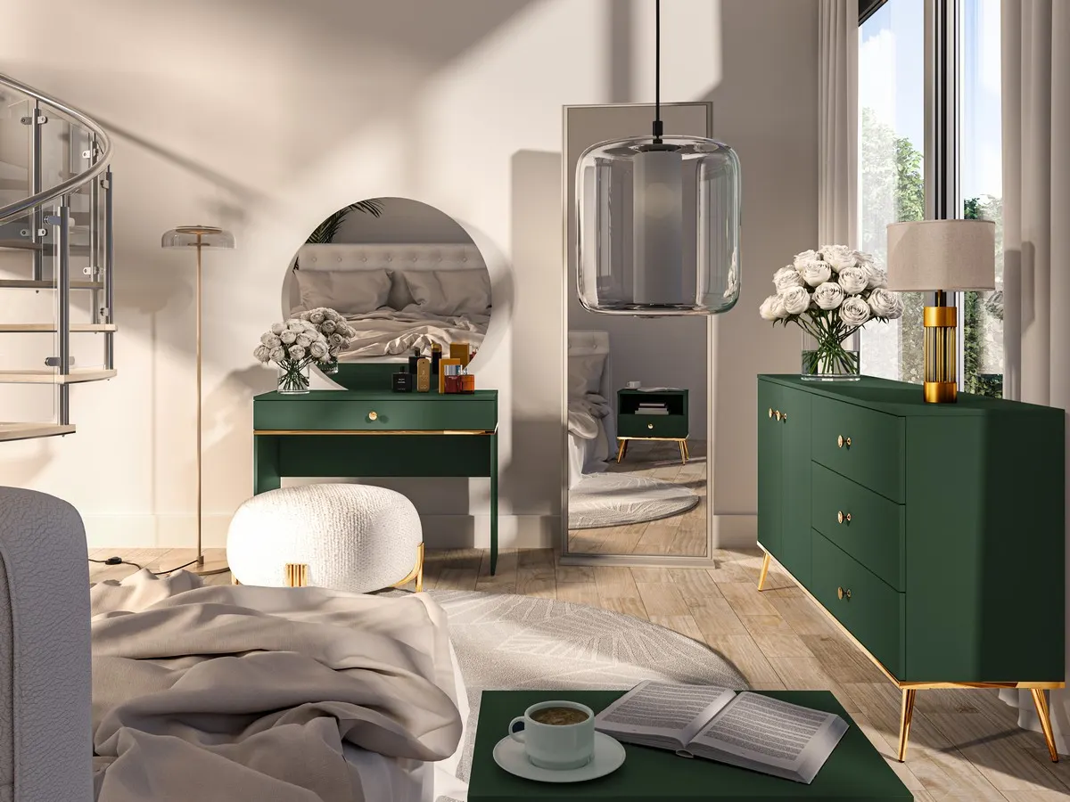 Toaletka z szufladą FOREST 09 labrador, złoty - 1FORE09-001