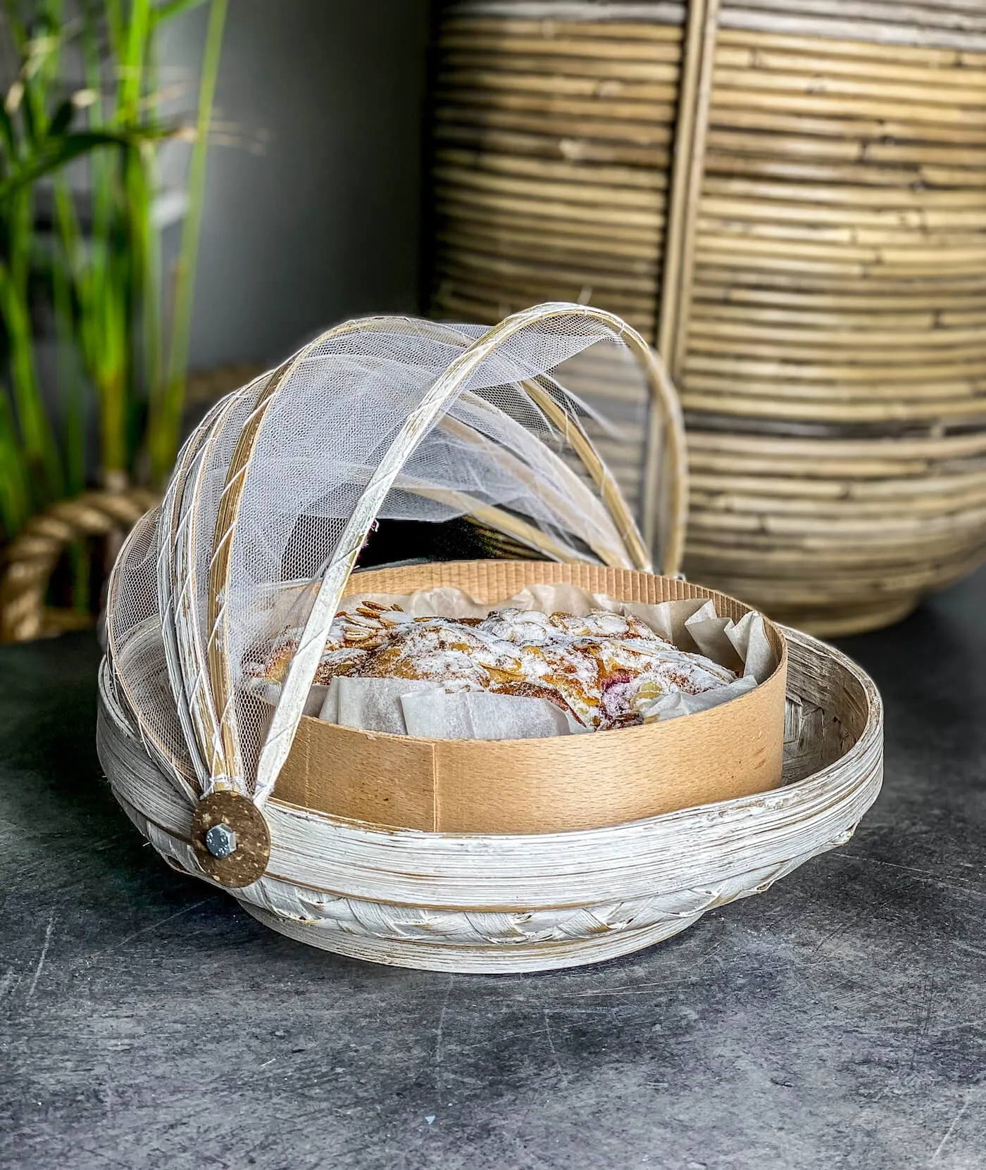 TACA BAMBUSOWA ROYAL L BIAŁA - MMHA62WL