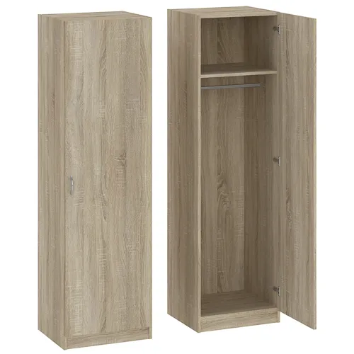 Szafa 1-drzwiowa GAYA z drążkiem i półką 51cm dąb sonoma - INT_5002702