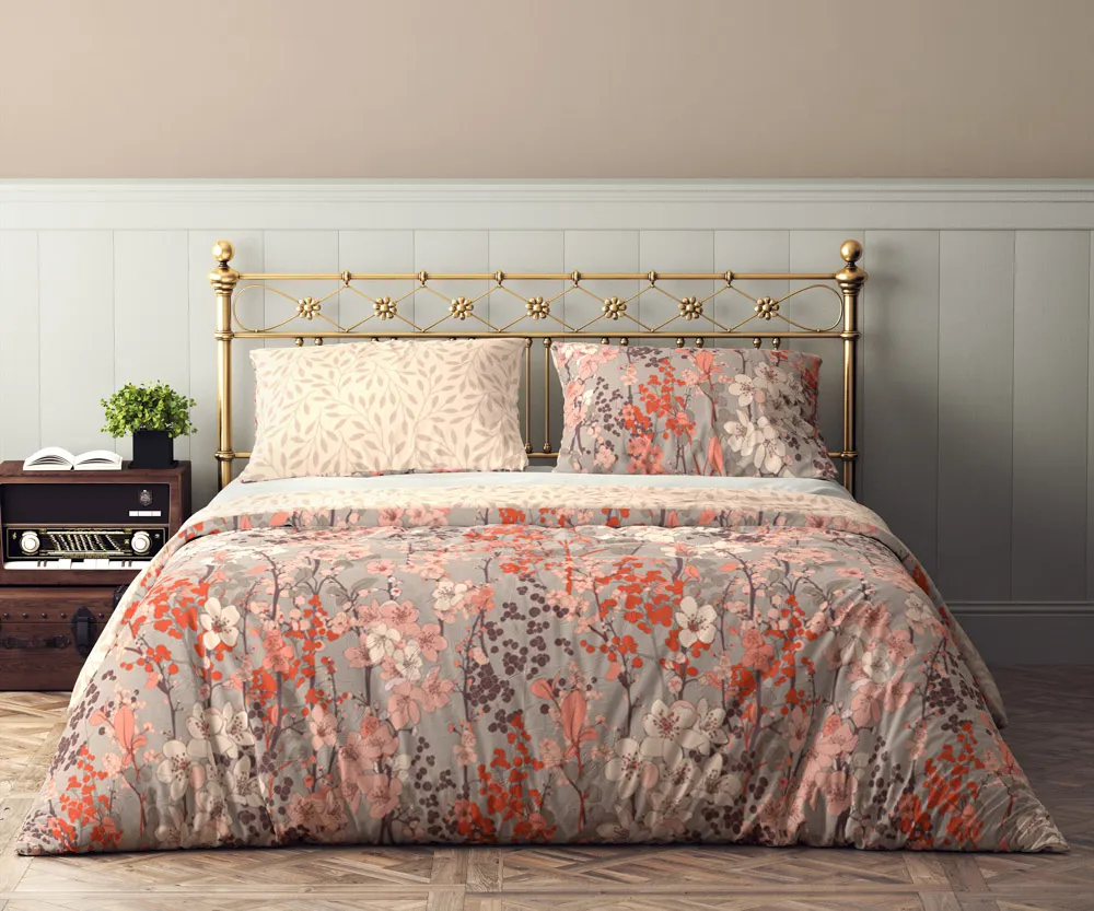 Pościel komplet FLOVERY 003 bawełna 220X200+2X70X80 wielokolorowy - FARO_27737