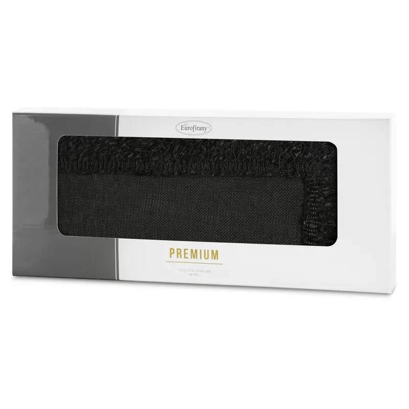 OBRUS JASPER 40 X 140 CM CZARNY OBRUS JASPER 40 X 140 CM CZARNY