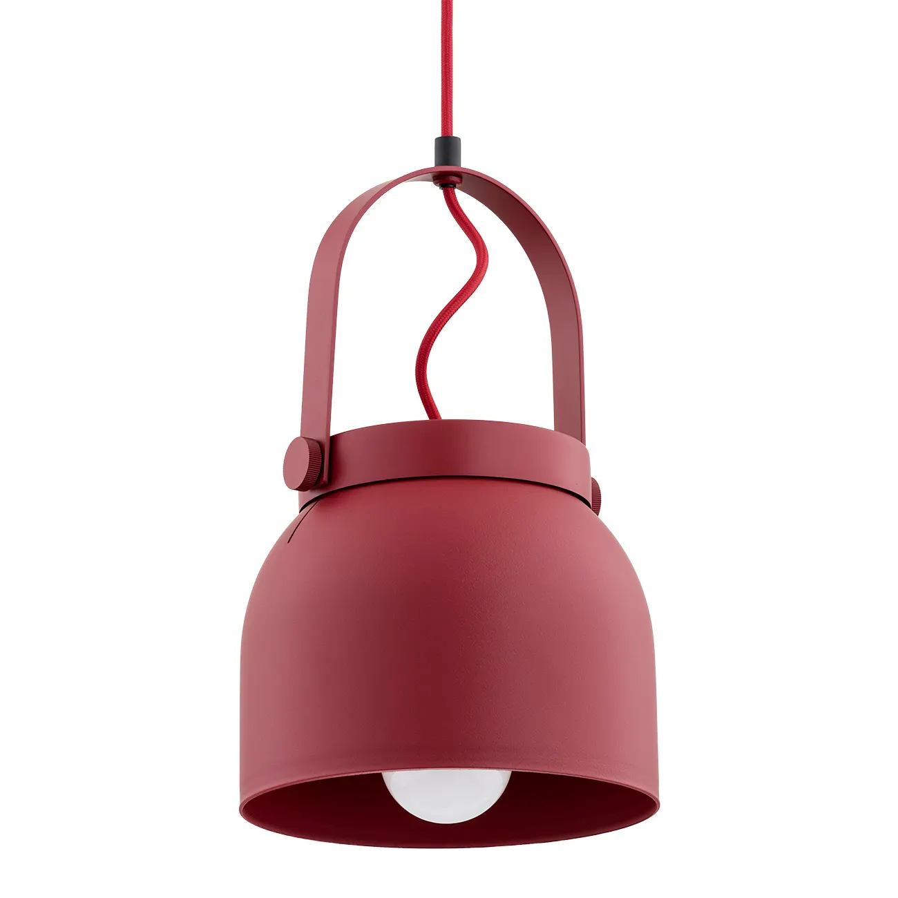 Lampa wisząca LOGAN metalowa czerwona 116 cm - 8282