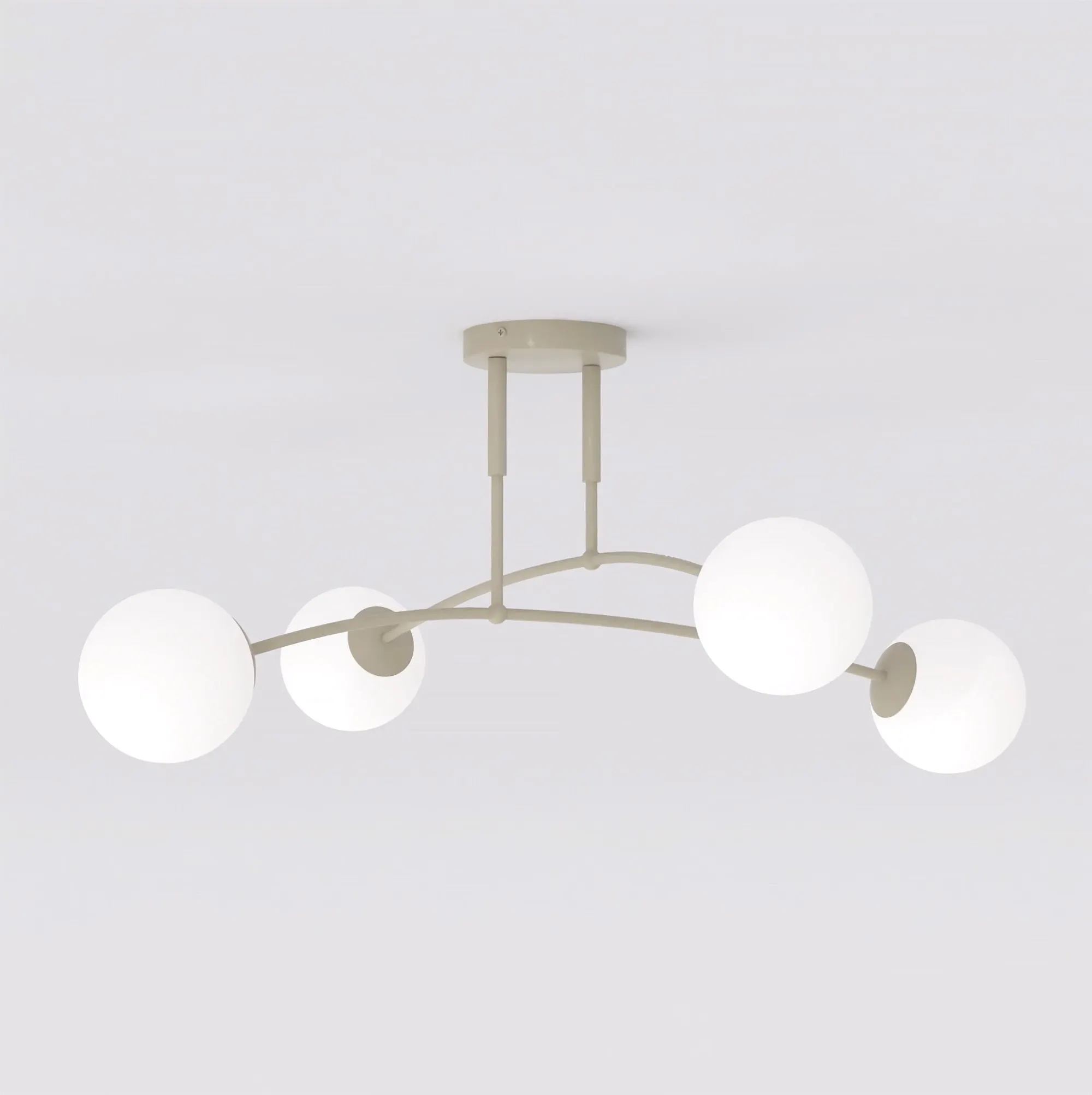image lampa sufitowa, balonowe globy, metalowa konstrukcja, biały kolor, nowoczesny design
