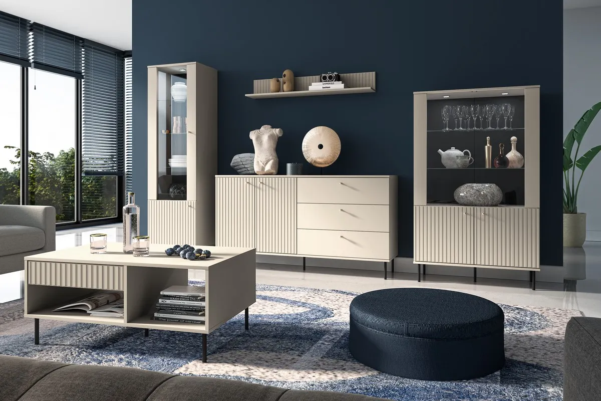 Witryna niska 4-drzwiowa Sophie 03 cashmere - 1SOPH03-001