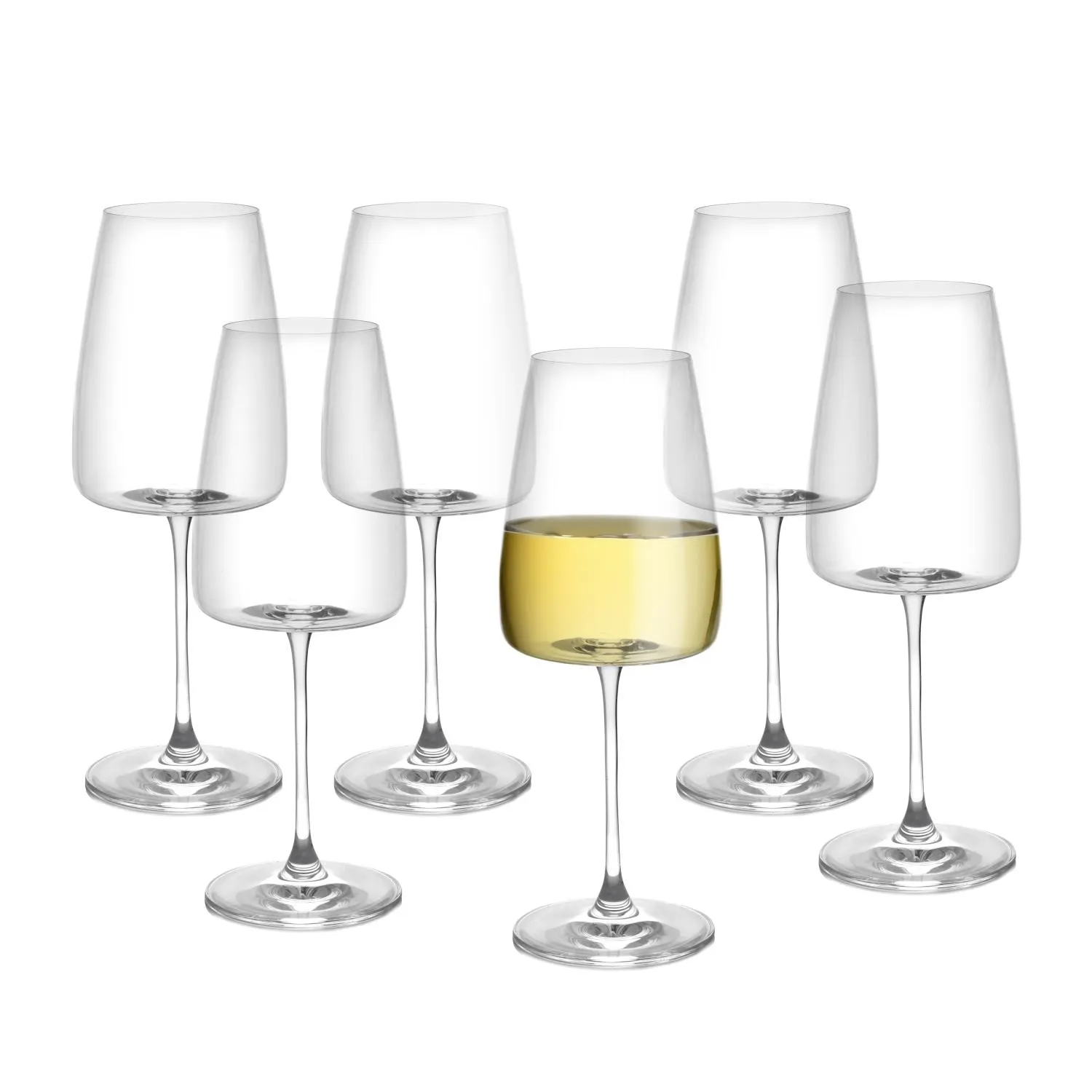 image kieliszki, zestaw, szkło, wino, krystaliczne