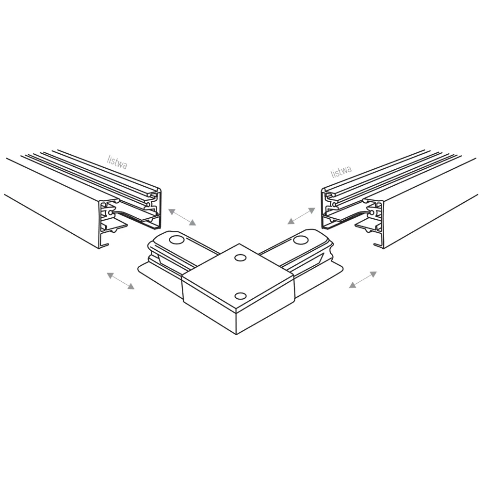 Tracer Złącze Kątowe Czarne Tracer Connectors - TK_4070