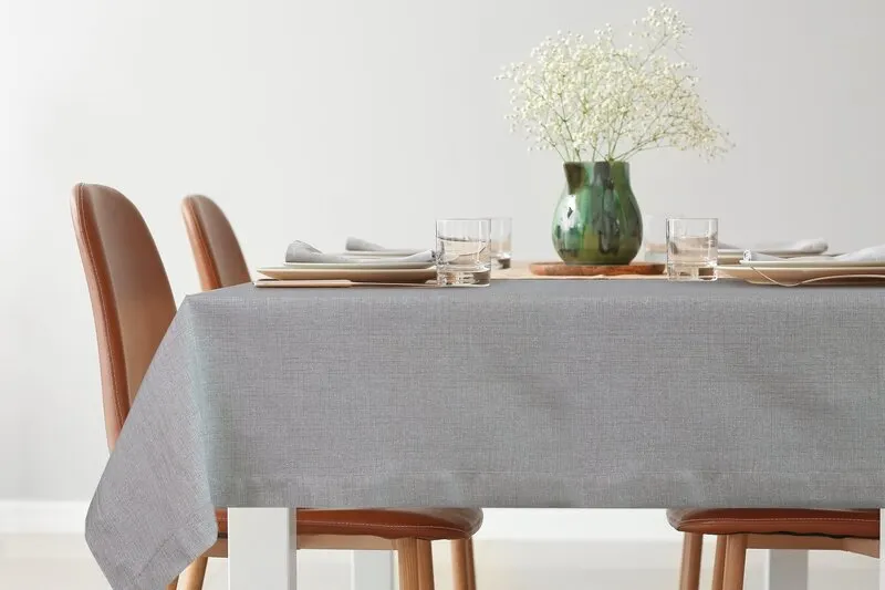 OBRUS STELLA 2 145 X 240 CM SREBRNY - EU_390453