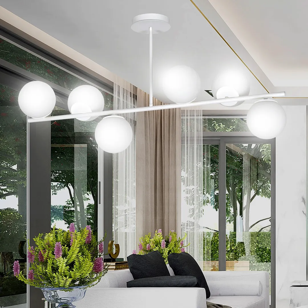 Lampa wisząca BIOR 6 biała — zdjęcie 5