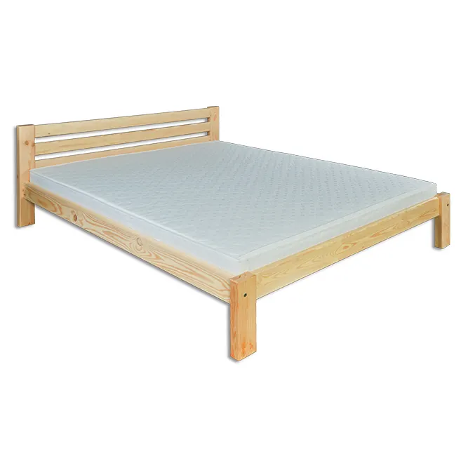 LK105 łóżko S200 D200 sosna orzech DREWMAX