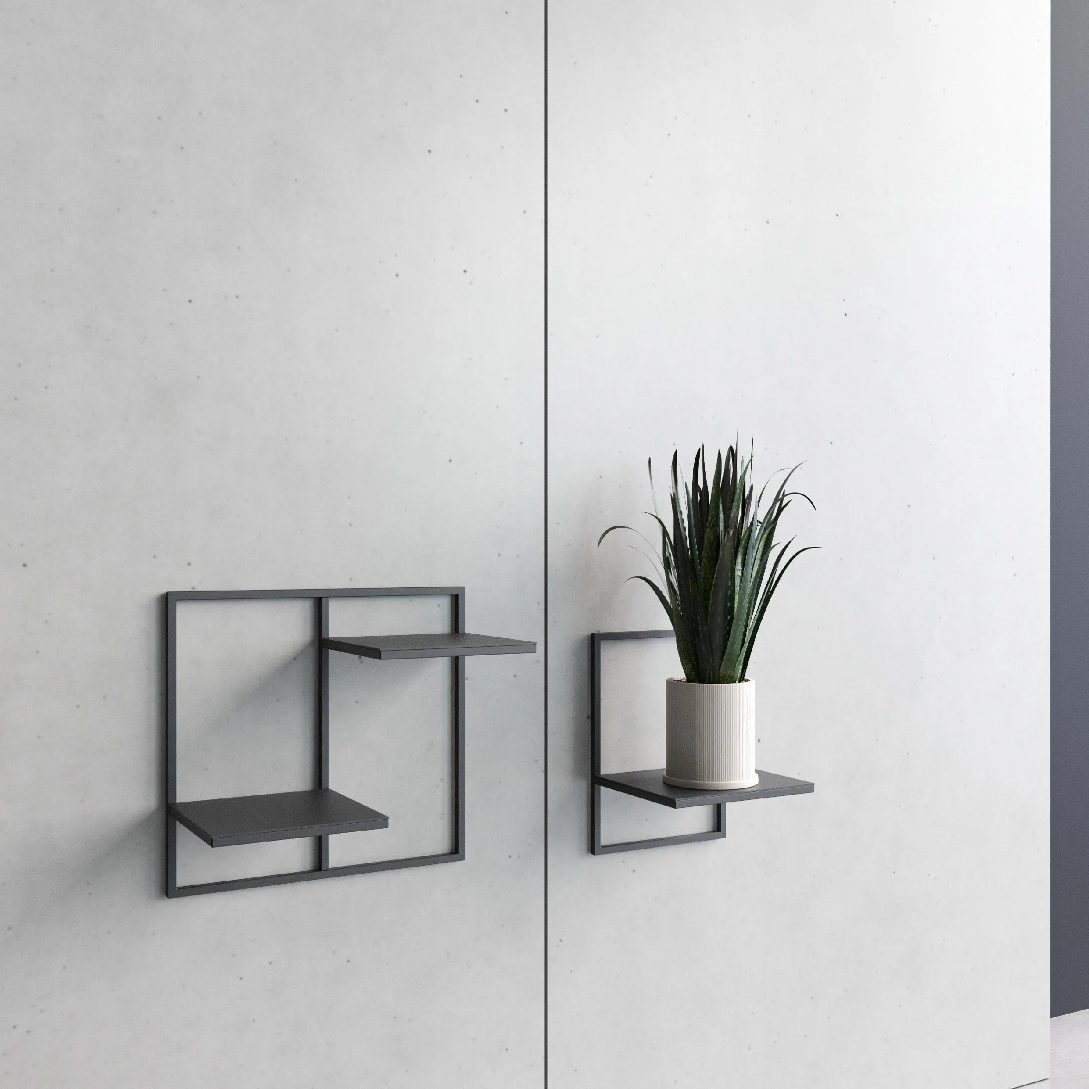 Kwietnik wiszący metalowy ELVEN S czarny - LD_TZ000175