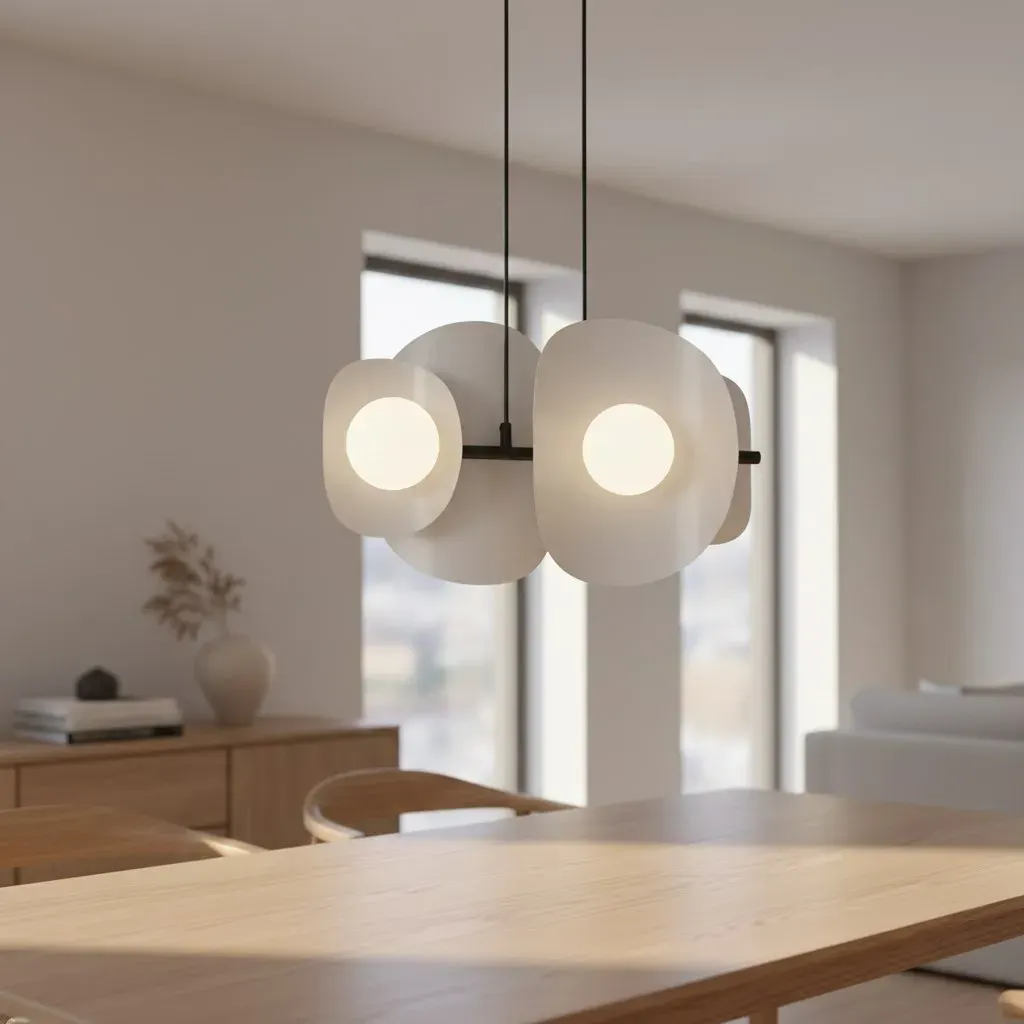 Lampa wisząca metalowa ELEMENTI 4 szara — zdjęcie 4
