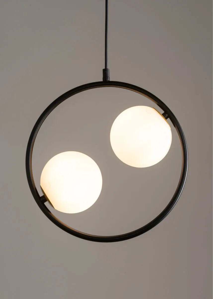 Lampa wisząca AQUA 2 biało-czarna - SI_33410